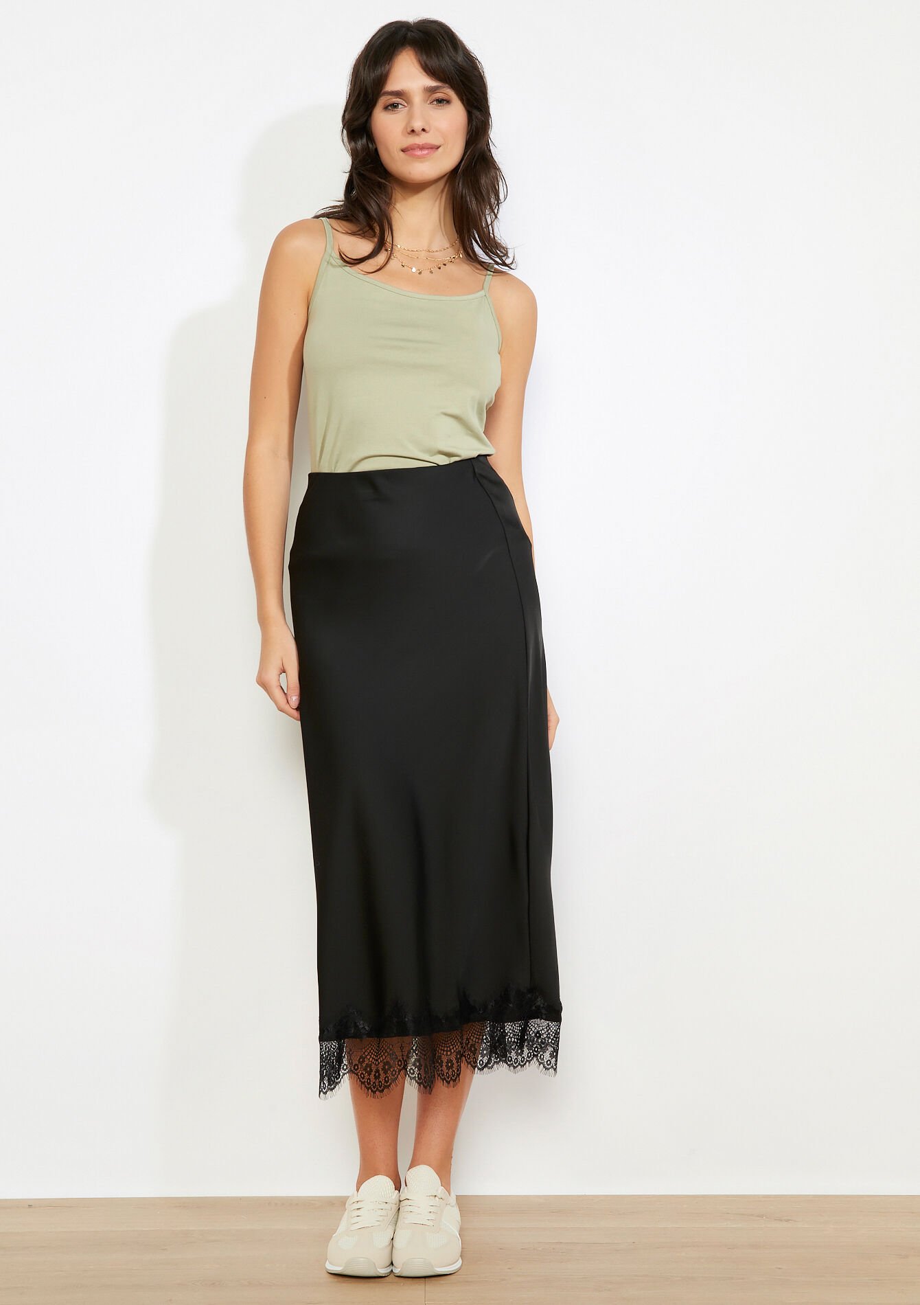 Top met fijne bandjes - KHAKI FADED - 02200524_4326