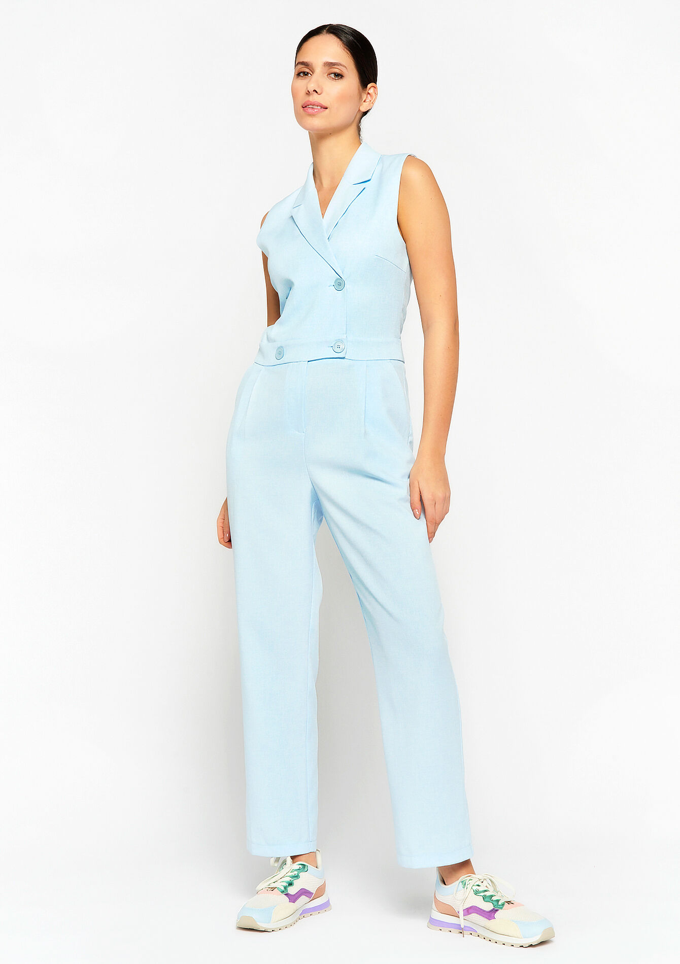 Combinaison sans manches, Combinaison sans manches - BLUE PASTEL - 06004386_3003