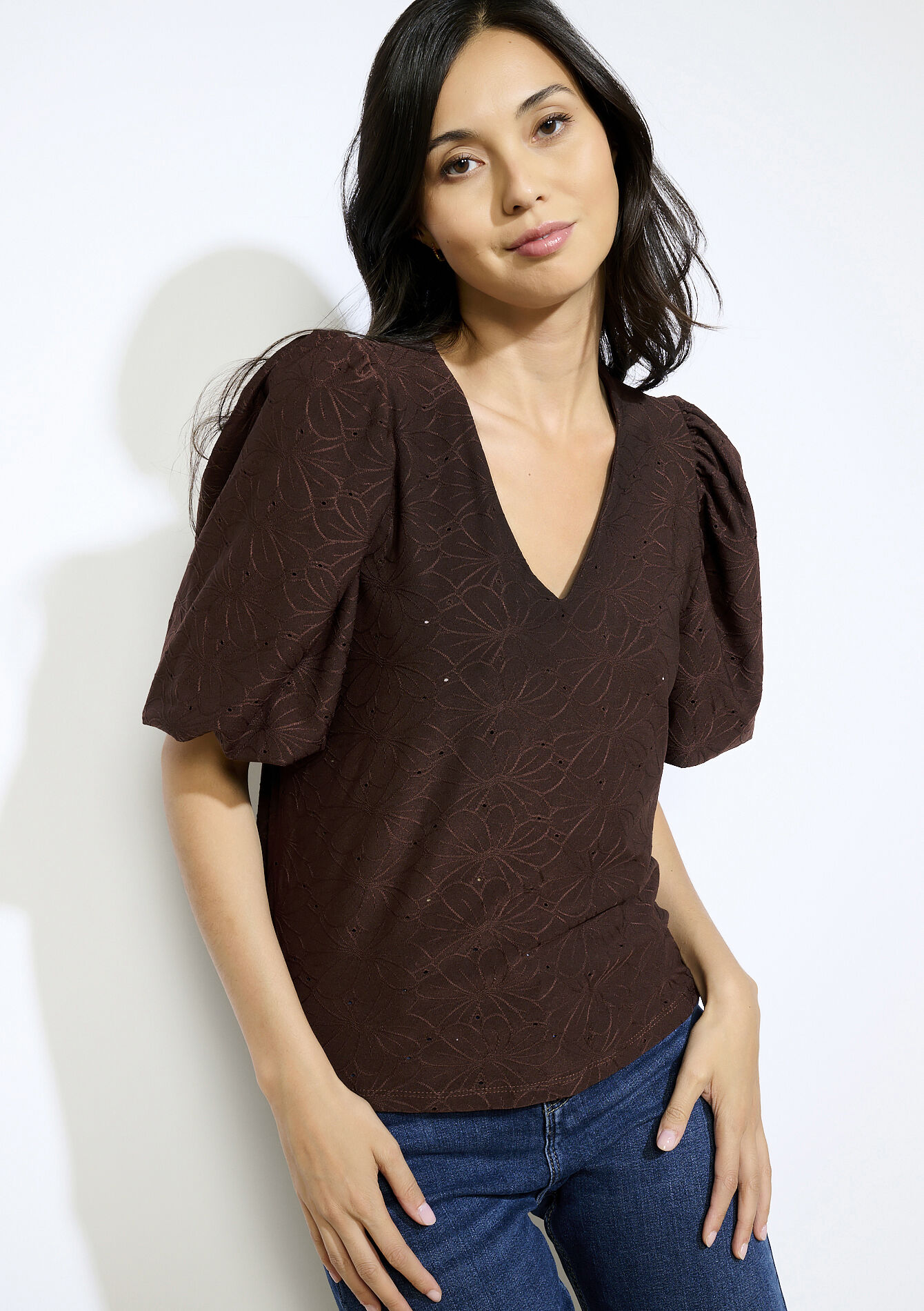 Haut à manches bouffantes, Haut à manches bouffantes, , back