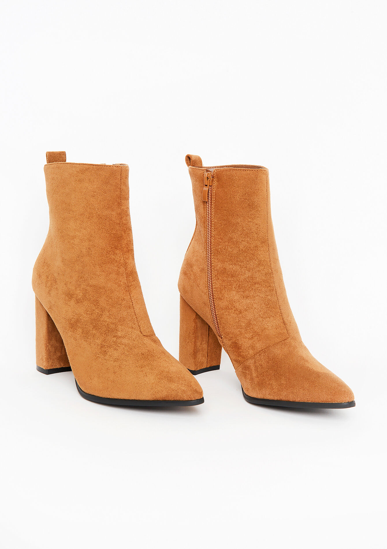 Bottes en suédine - CAMEL CINNAMON - 13100209_3835