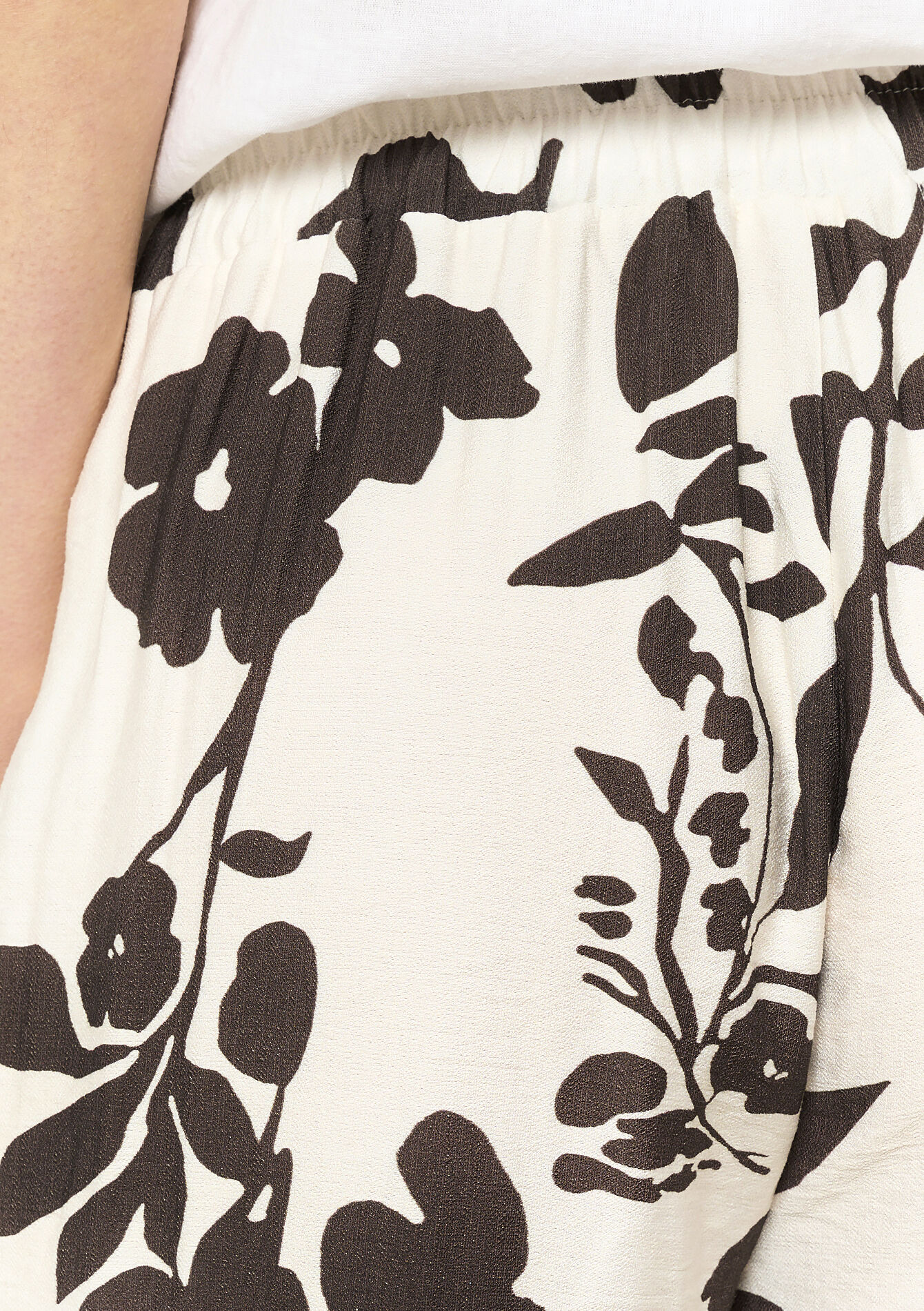 Pantalon large imprimé floral - VANILLA WHITE - 06600968_1013