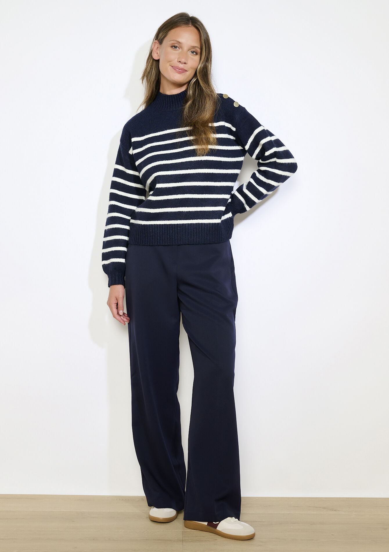 Nautical striped jumper, Nautical striped jumper - NAVY BASIC - 04006930