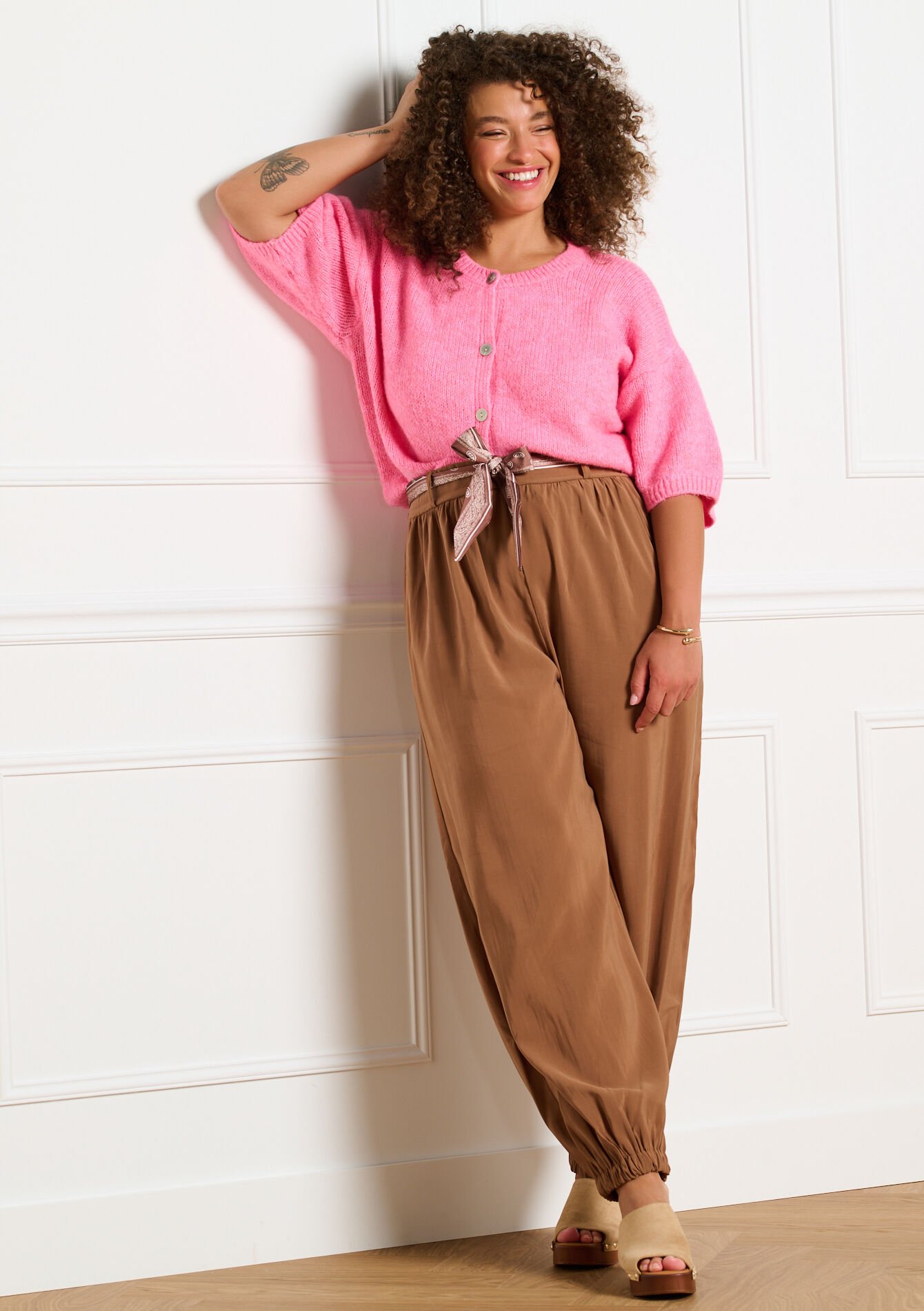 Soepele balloonbroek, Soepele balloonbroek - BROWN COFFEE - 06601133_3717