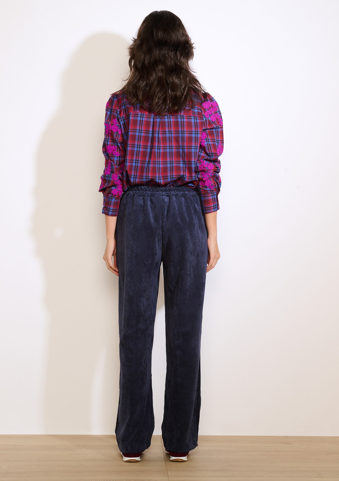 Corduroy broek met rechte snit, Corduroy broek met rechte snit - NAVY BASIC - 06601082_2723