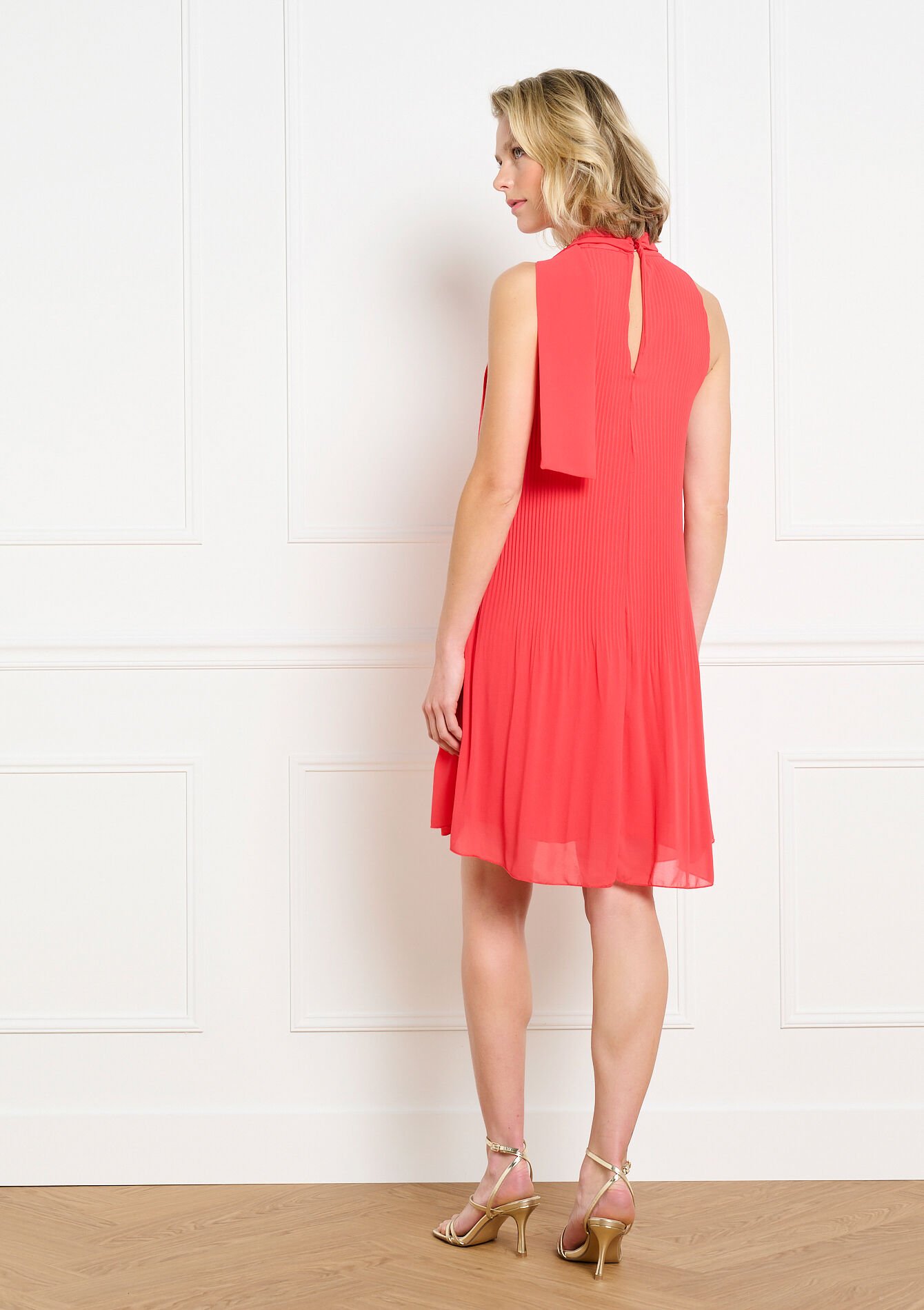 Robe fluide sans manches, Robe fluide sans manches - CORAL BRIGHT - 08104485_2007