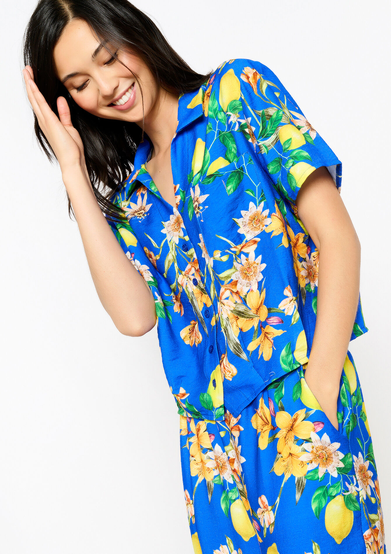 Chemise à manches courtes, Chemise à manches courtes - ELECTRIC BLUE - 05702610_1619