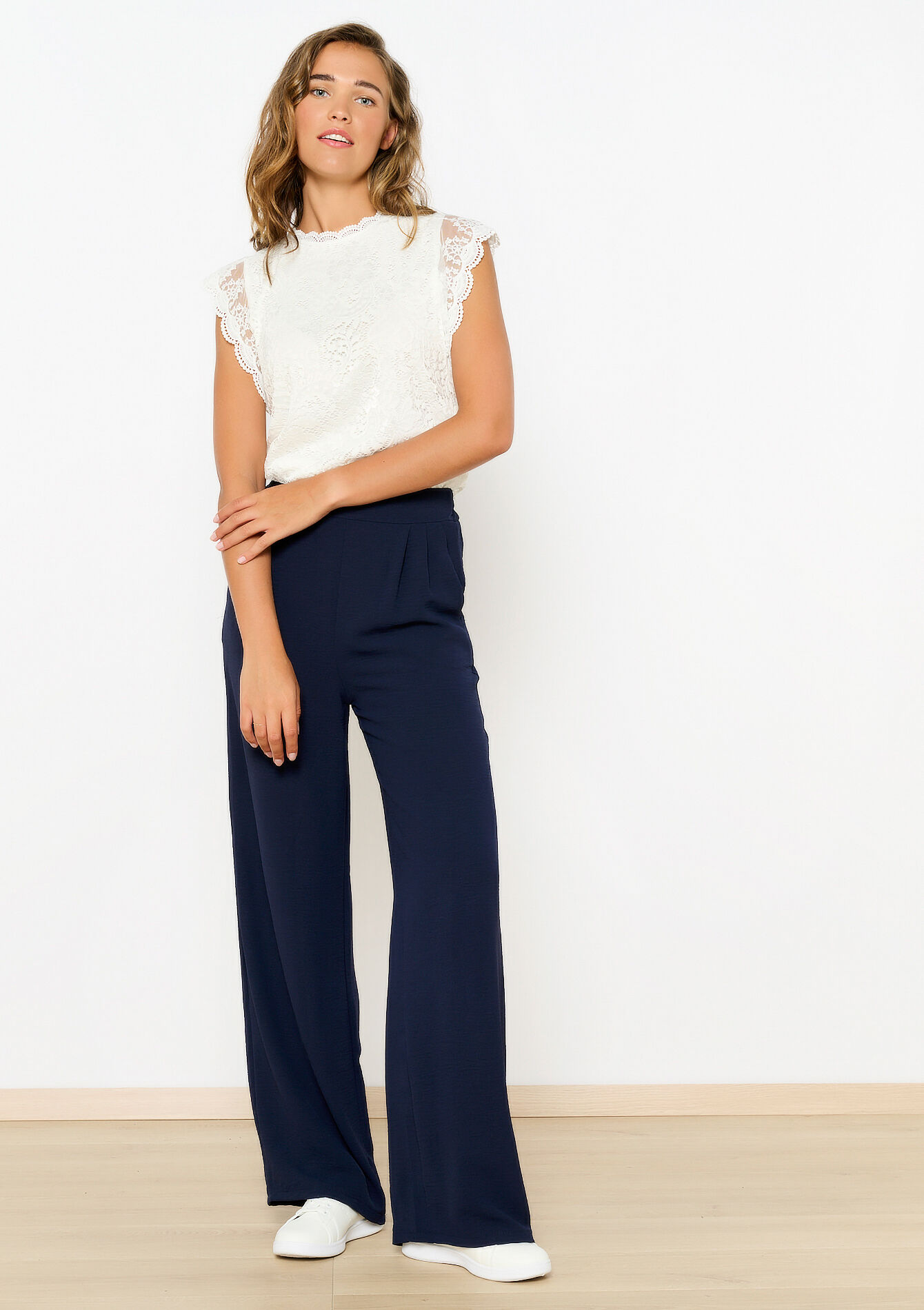 Wijde broek, Wijde broek - NAVY BASIC - 06600891_2723