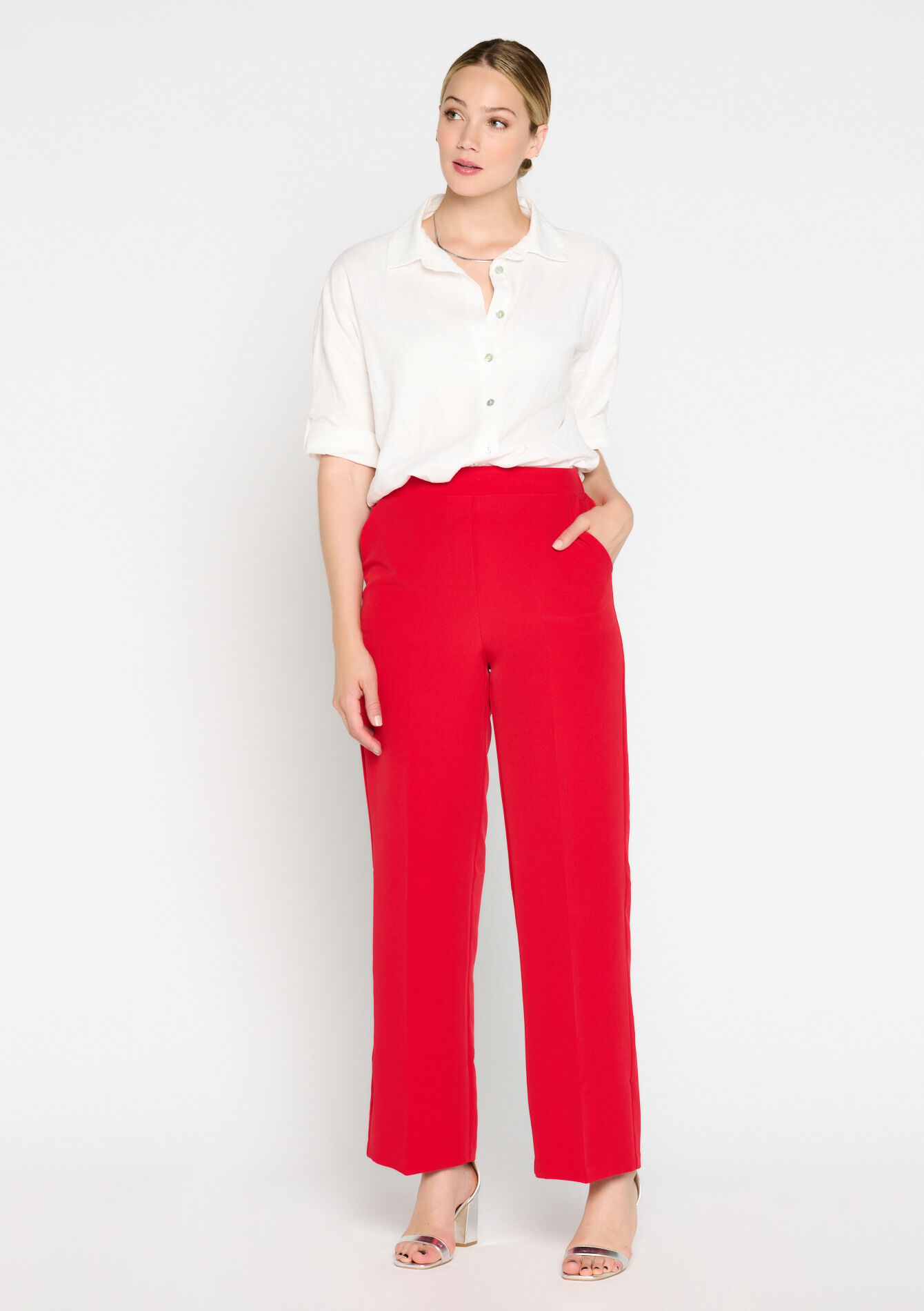 Suiting broek - RED LOLLIPOP - 06100522_5301