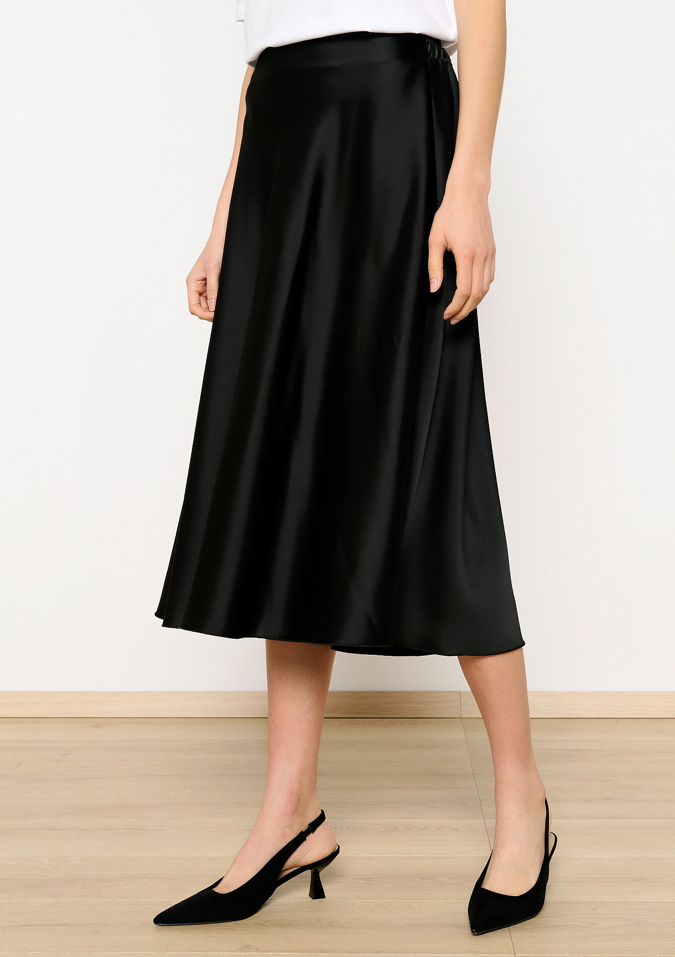 Satijnen midirok, Satijnen midirok - BLACK - 07101153_1119