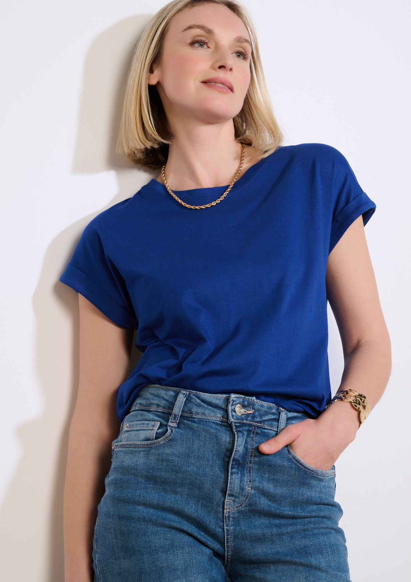 T-shirt fluide manches courtes, T-shirt fluide manches courtes, , back