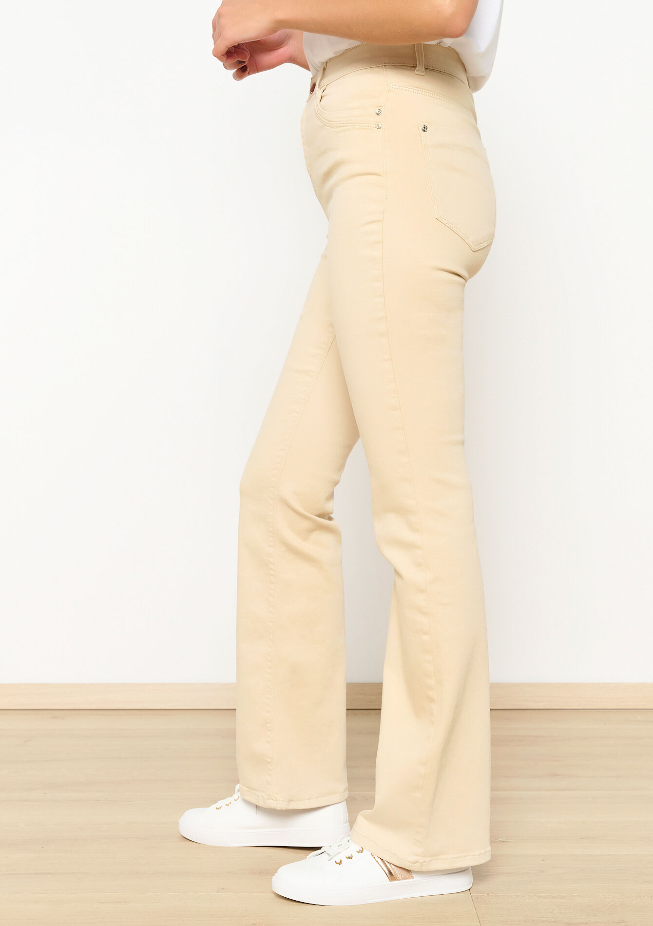 Bootcut broek, Bootcut broek - LT BEIGE - 06004472_2527