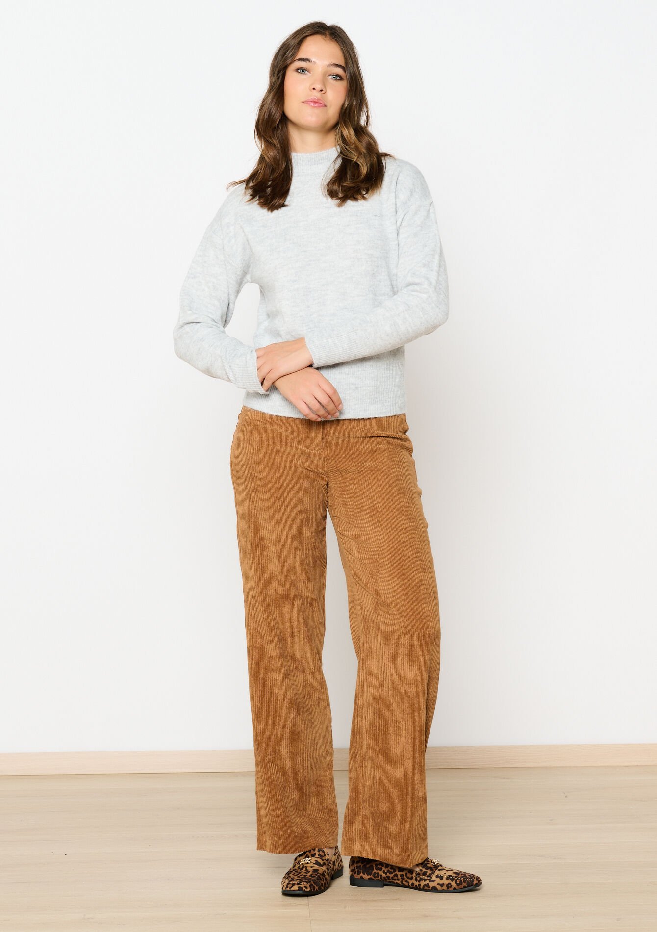 Basic trui met ronde hals, Basic trui met ronde hals - GREY MED MEL - 04006525_3507