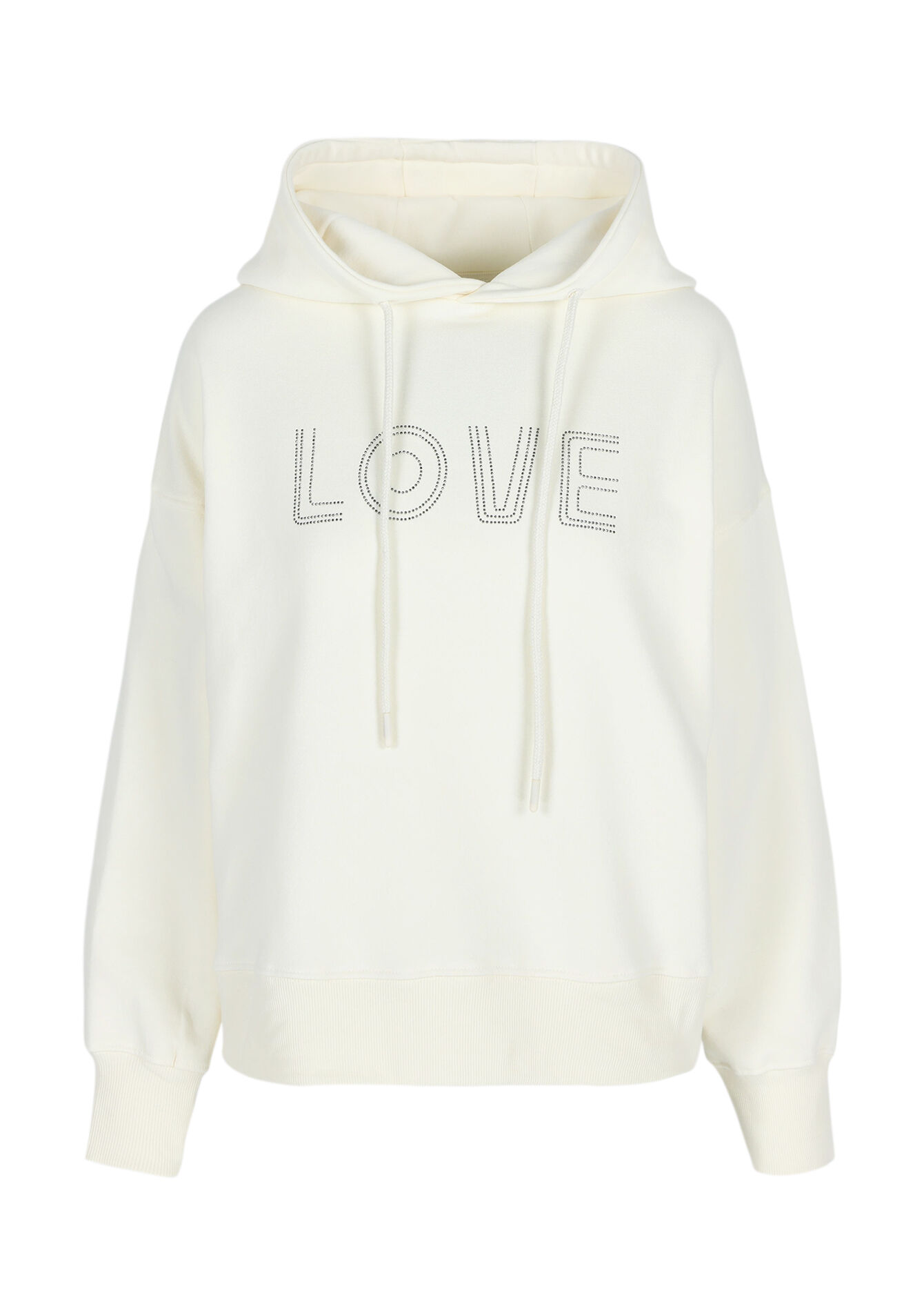 Basic hoodie met studs, Basic hoodie met studs - VANILLA WHITE - 1094898