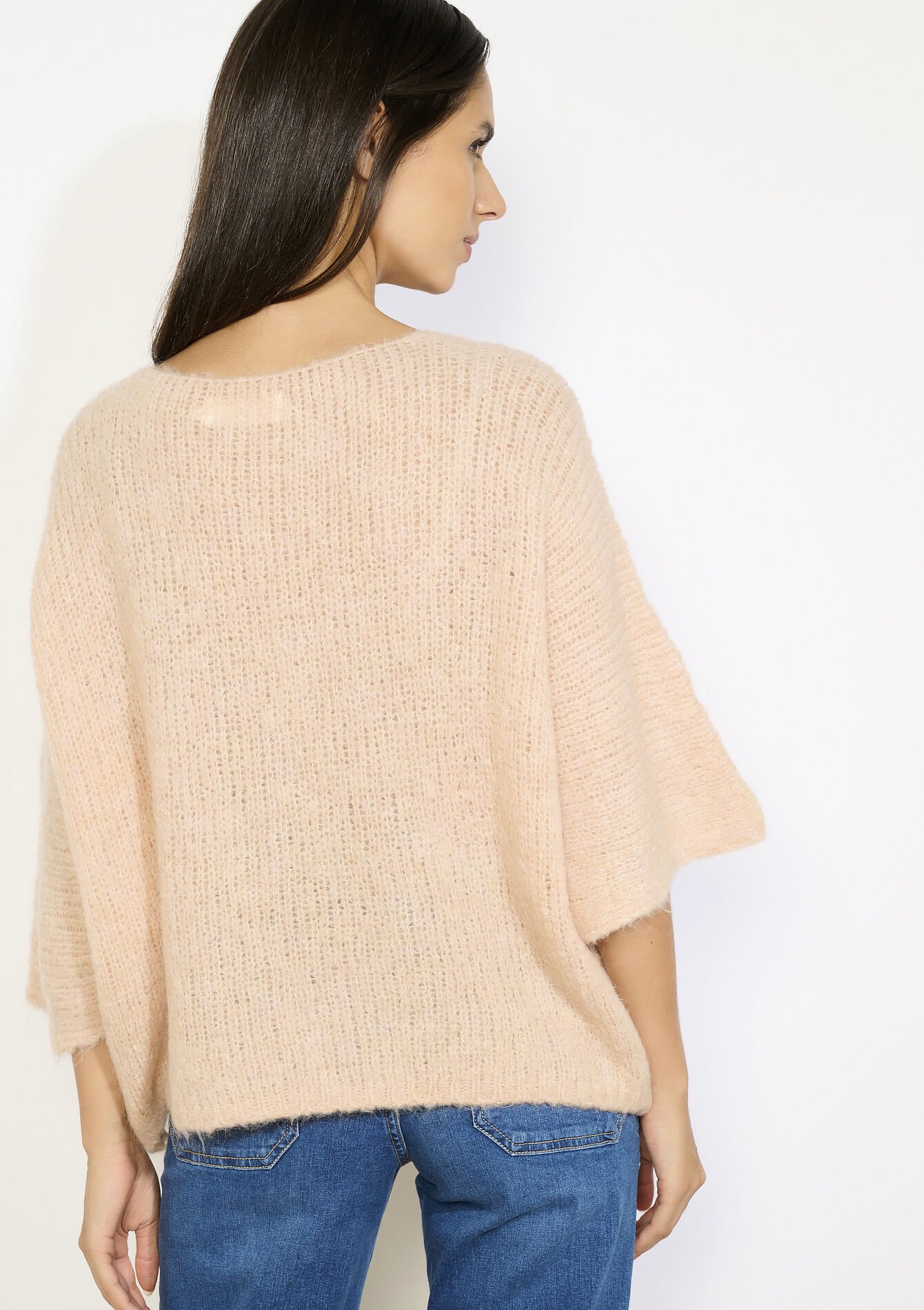 Luchtige gebreide trui, Luchtige gebreide trui - COSMETIC PINK - 04007061_5733