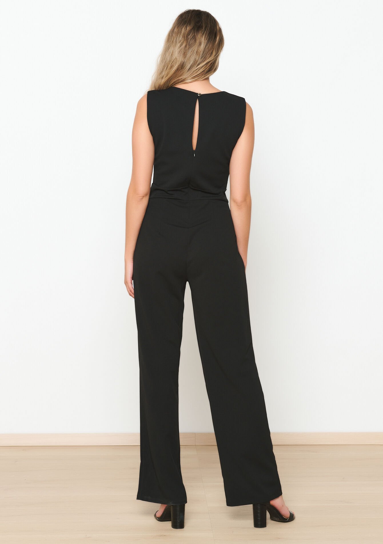 Plain jumpsuit, Plain jumpsuit - BLACK - 06004517_1119