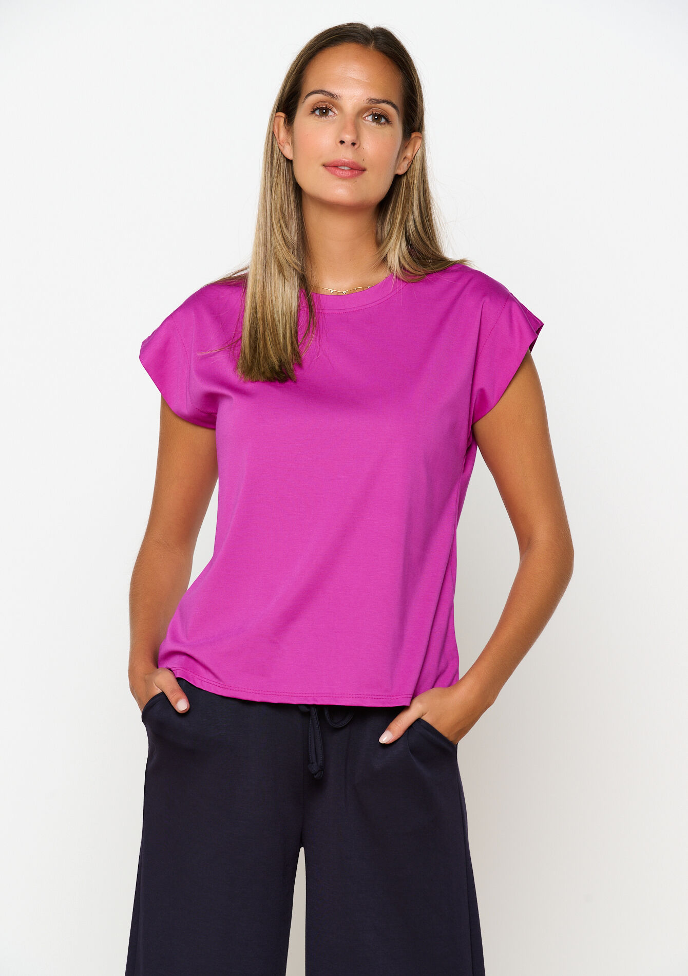 Short-sleeved T-shirt, Short-sleeved T-shirt - VIOLINE - 02301683_2576