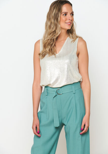 Top with sequins - SILVER - 02200409_1059