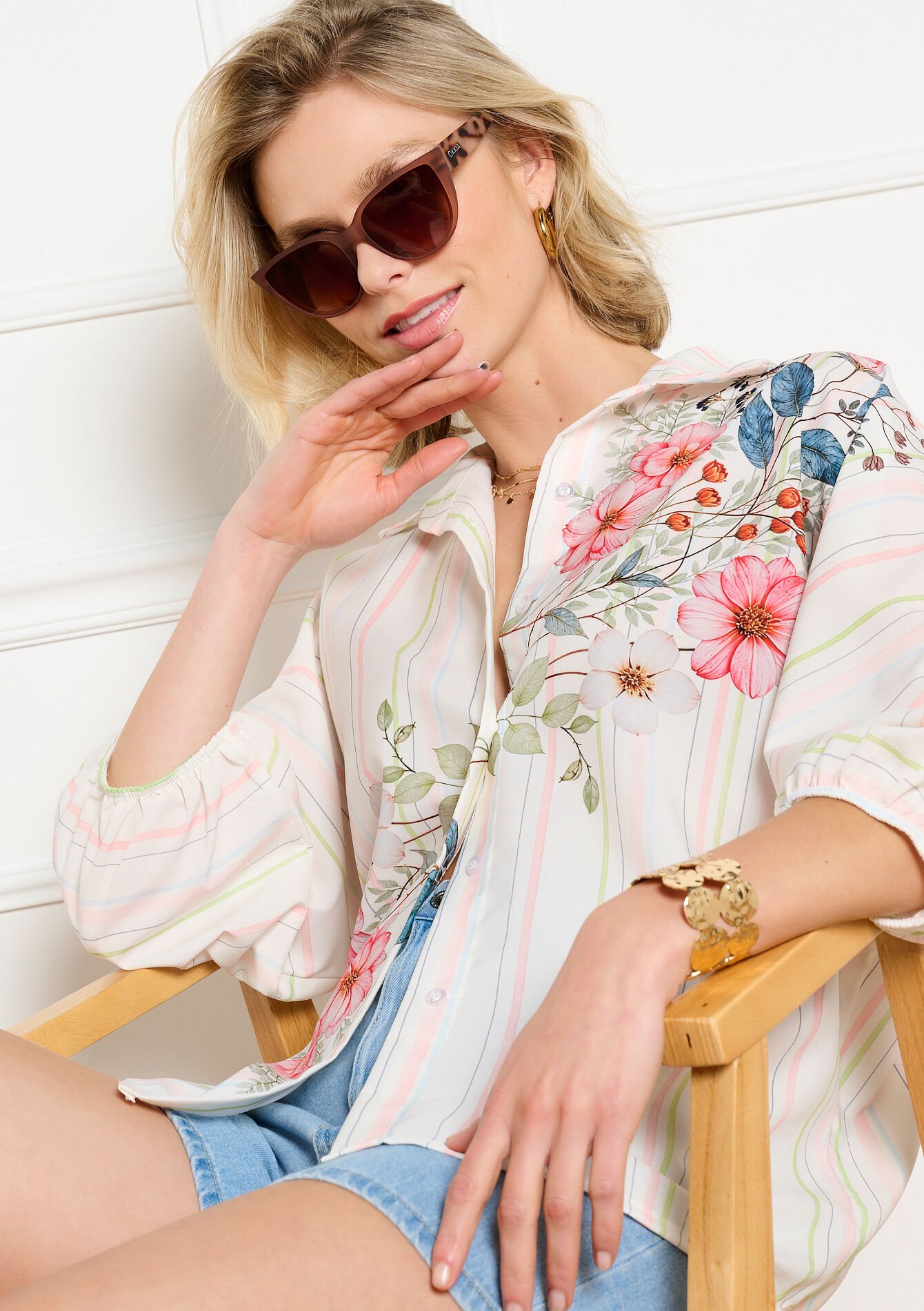 Moderne cat-eye zonnebril, , hi-res