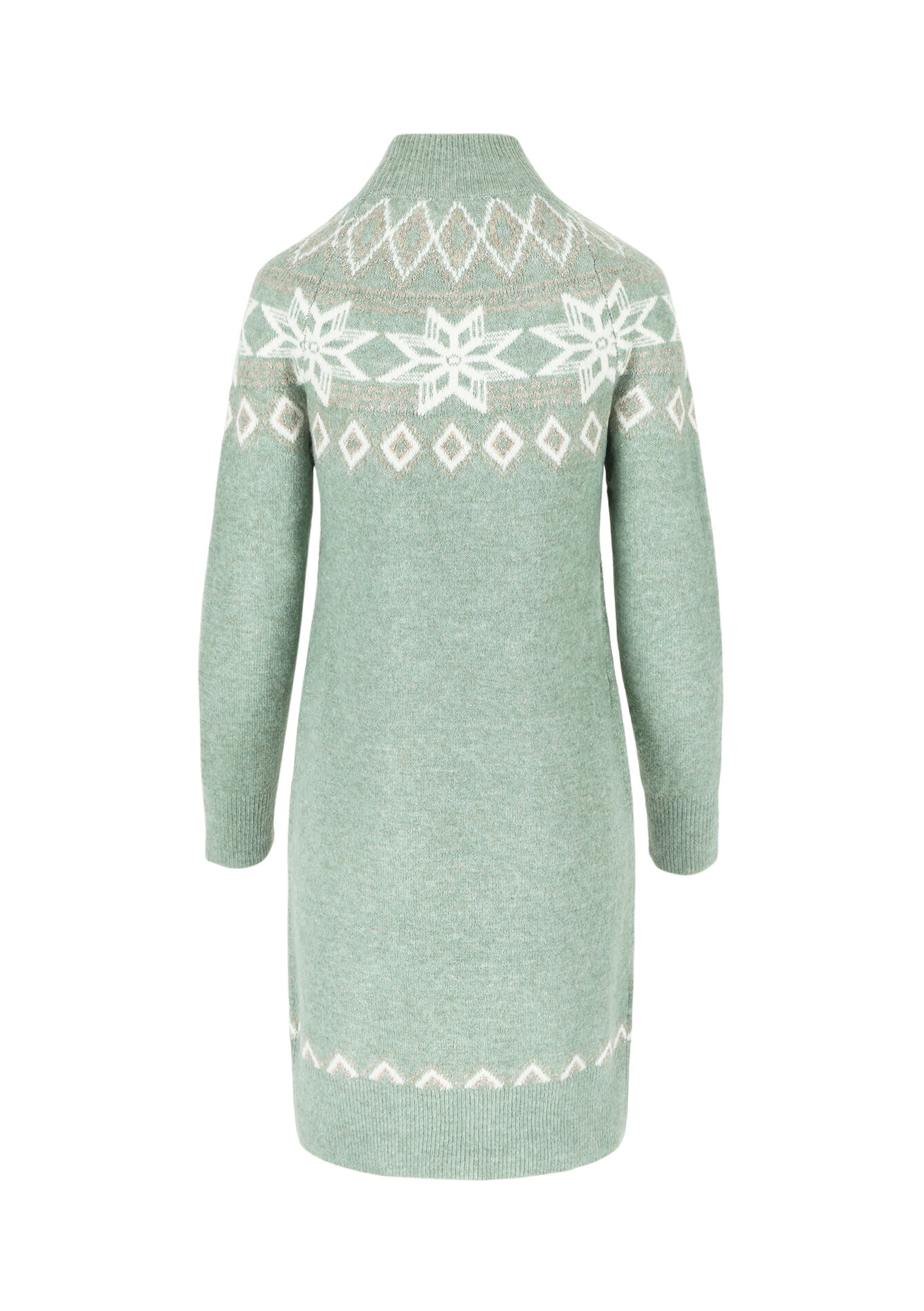Robe en maille en jacquard, Robe en maille en jacquard - MINT GREEN - 08103615_1723
