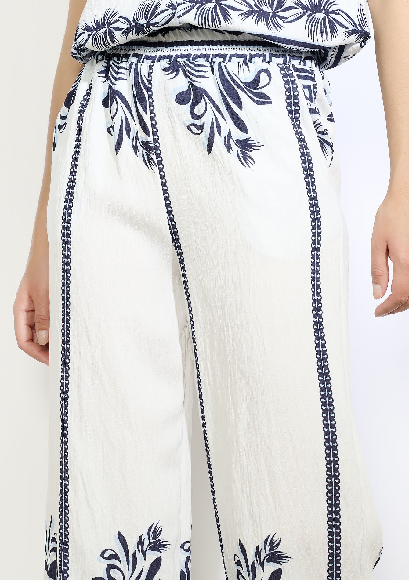 Pantalon large imprimé, Pantalon large imprimé - ELECTRIC BLUE - 06601000_1619