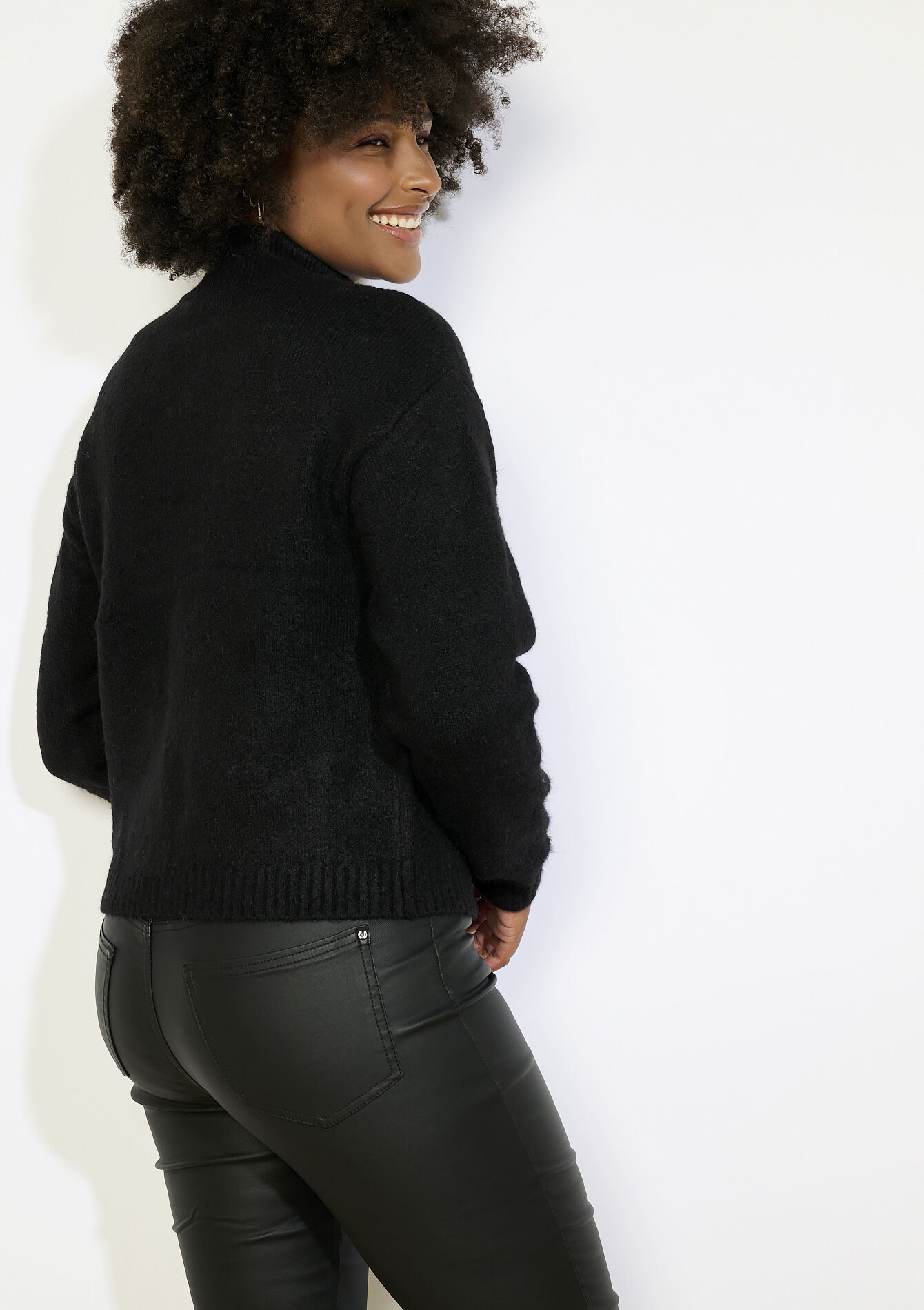 Gilet zippé à col montant, Gilet zippé à col montant - BLACK - 04101312_1119