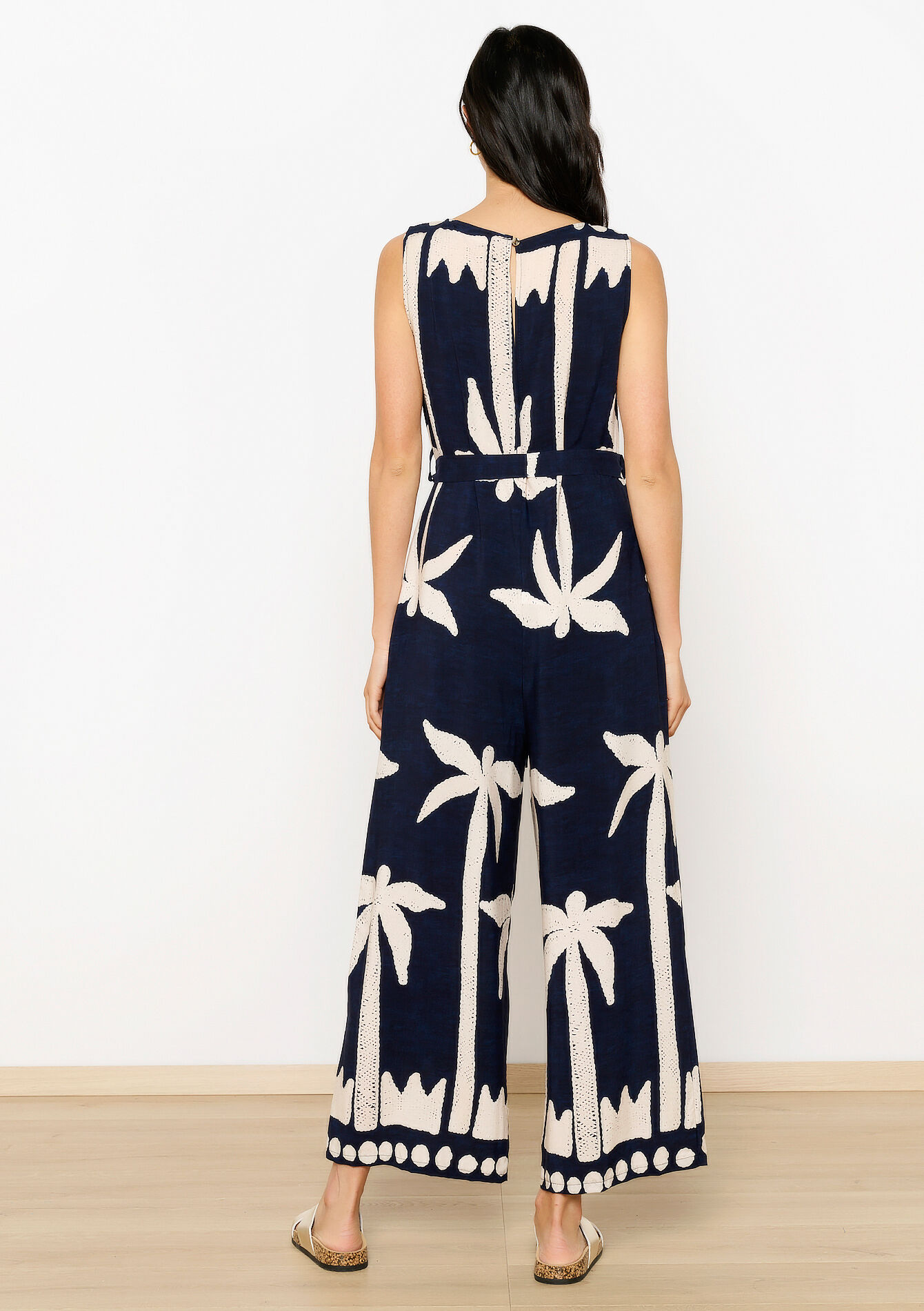 Jumpsuit met etnische print, Jumpsuit met etnische print - NAVY BASIC - 06004531_2723