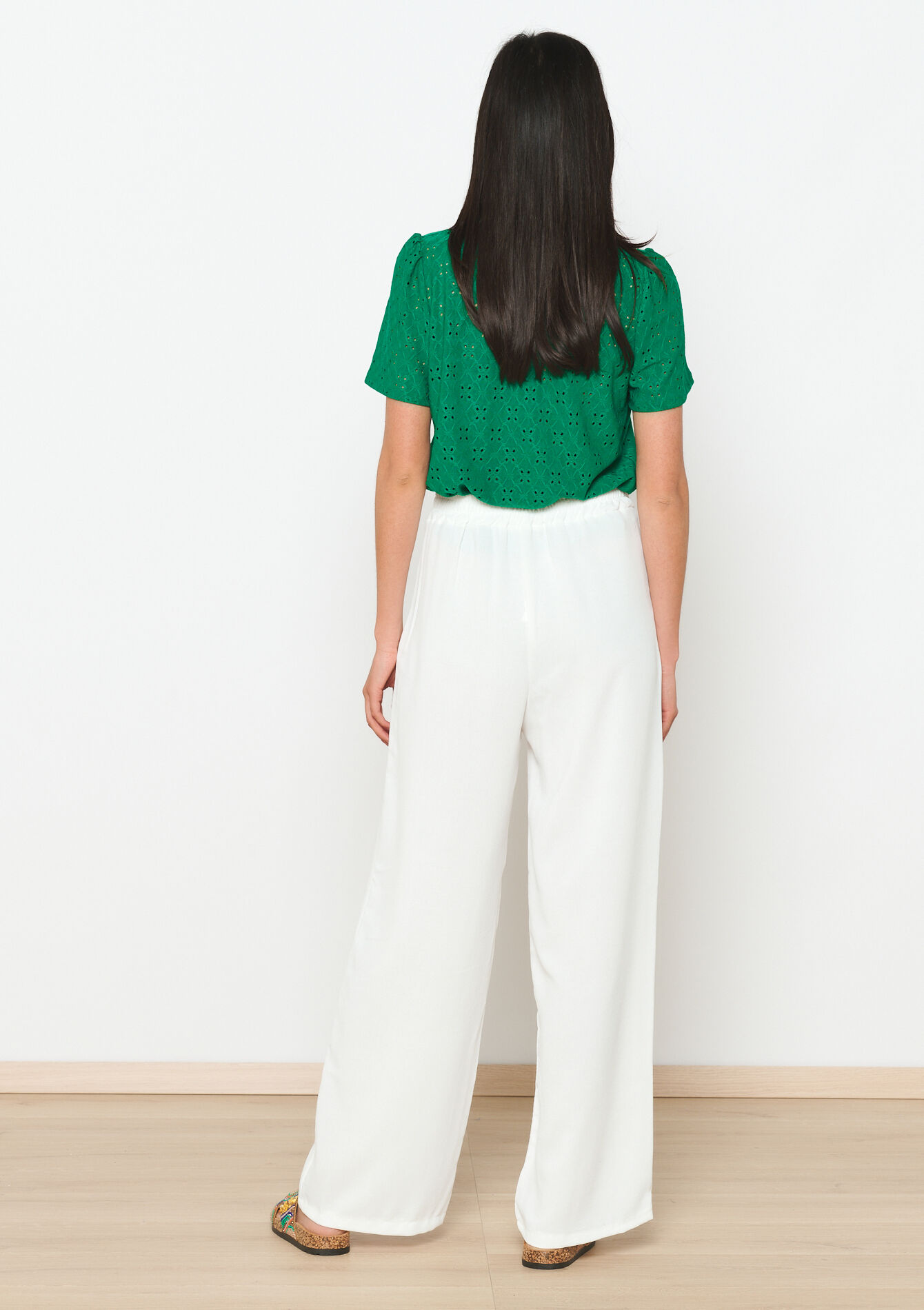 Pantalon évasé, Pantalon évasé - OFFWHITE - 06600821_1001