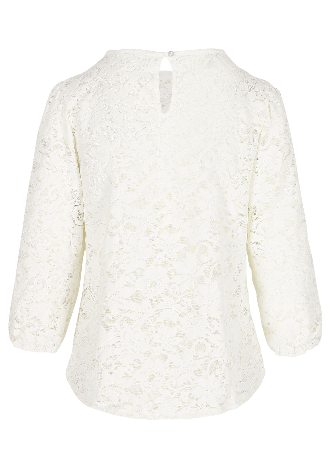 Haut dentelle manche 3/4 - OFFWHITE - 02301923
