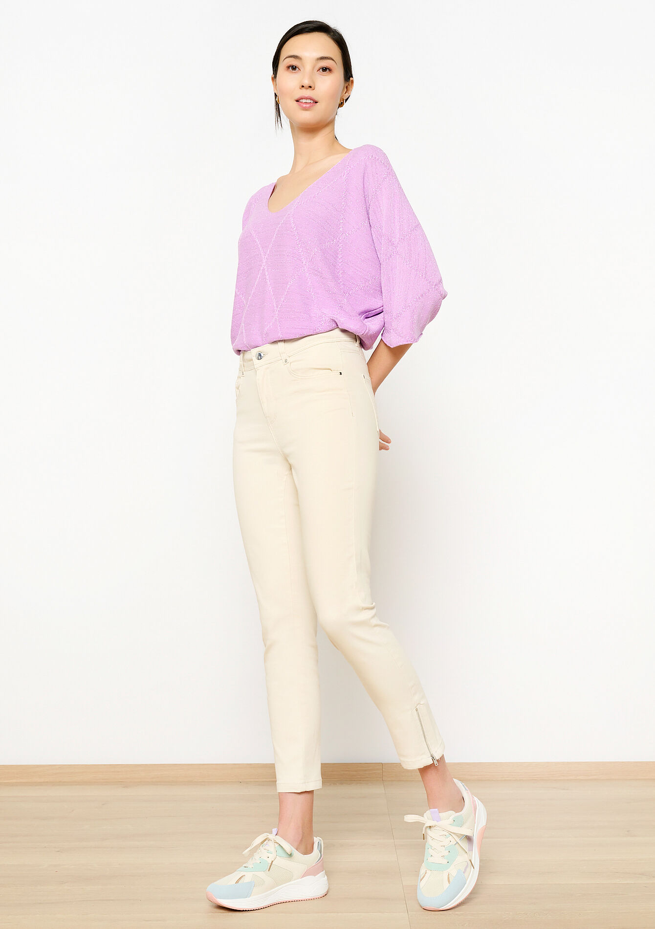 Slimfit broek - LT BEIGE - 06004457_2527