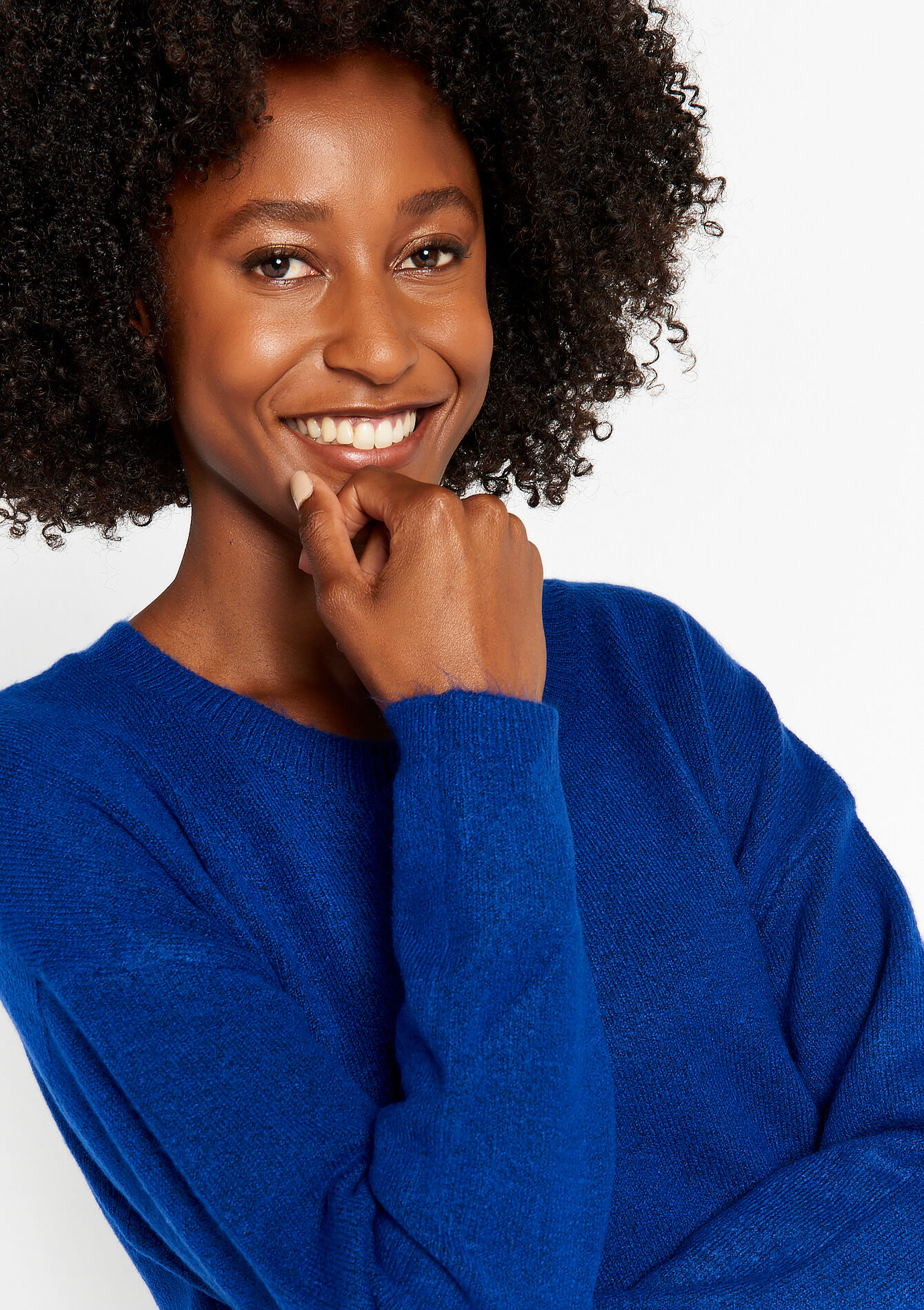 Robe pull longue - ELECTRIC BLUE - 08601942_1619