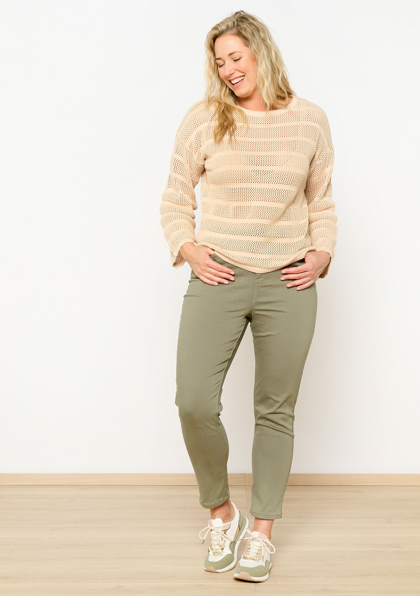 Trui met korte mouwen, Trui met korte mouwen - LT BEIGE - 04006297_2527