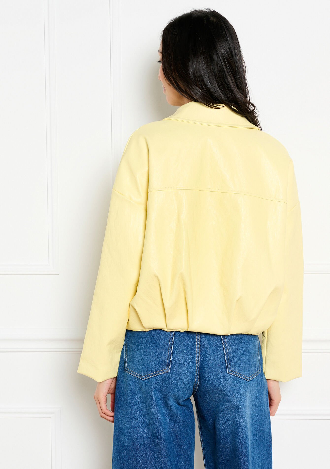 Veste zippée contemporaine - YELLOW PASTEL - 09101213_5004