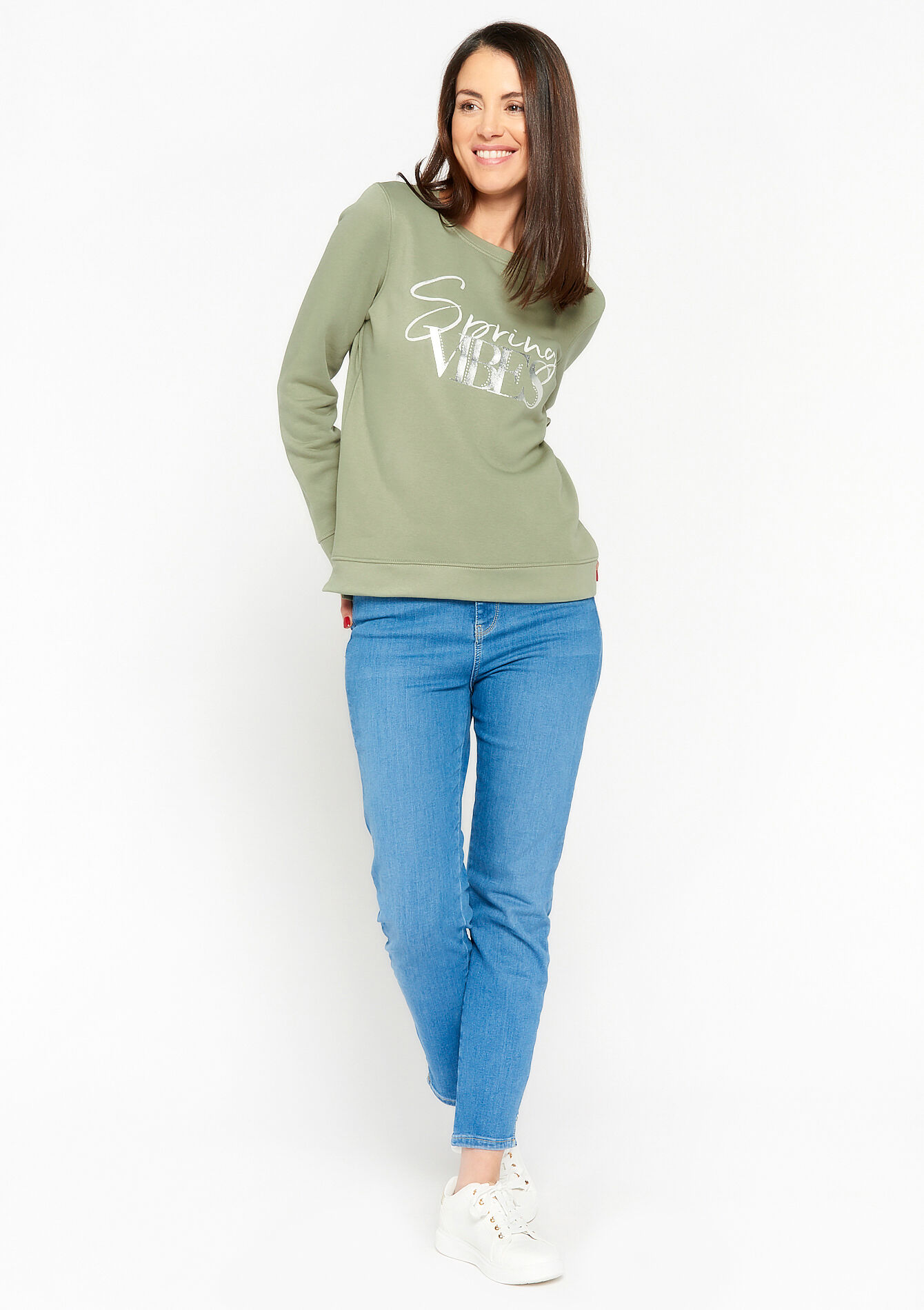 Printed pullover, Printed pullover - KHAKI FADED - 03001684_4326