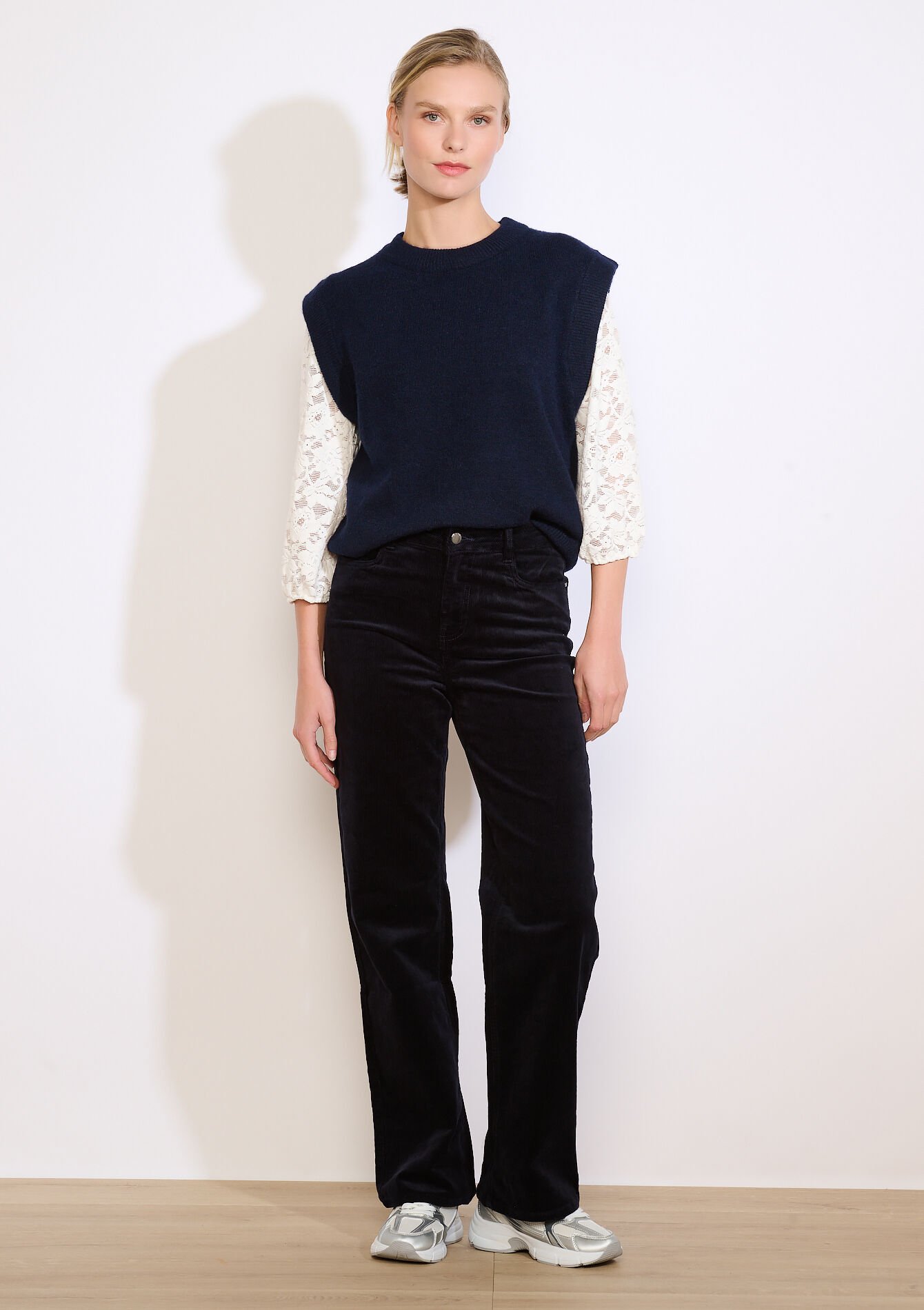 Straight corduroy trousers, Straight corduroy trousers, , back