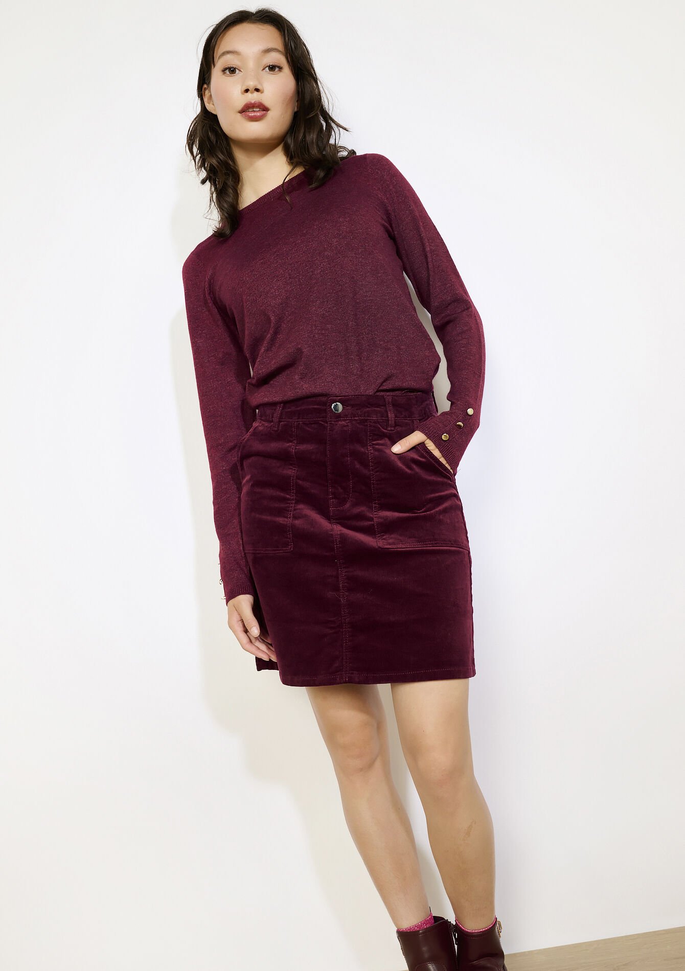 Corduroy minirok, Corduroy minirok, , back