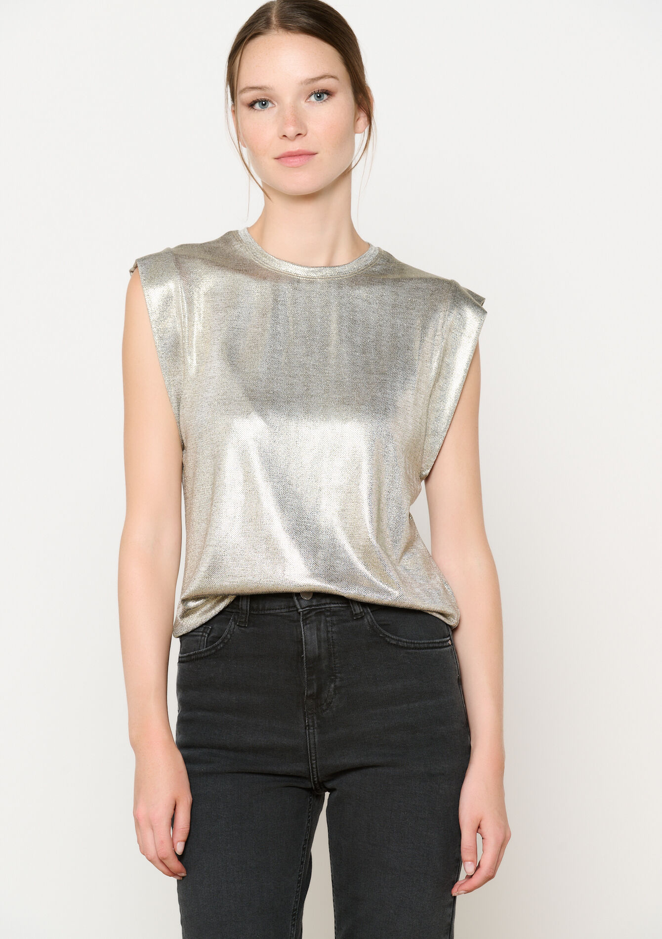 Metallic top, Metallic top - GOLD - 02200460_1058