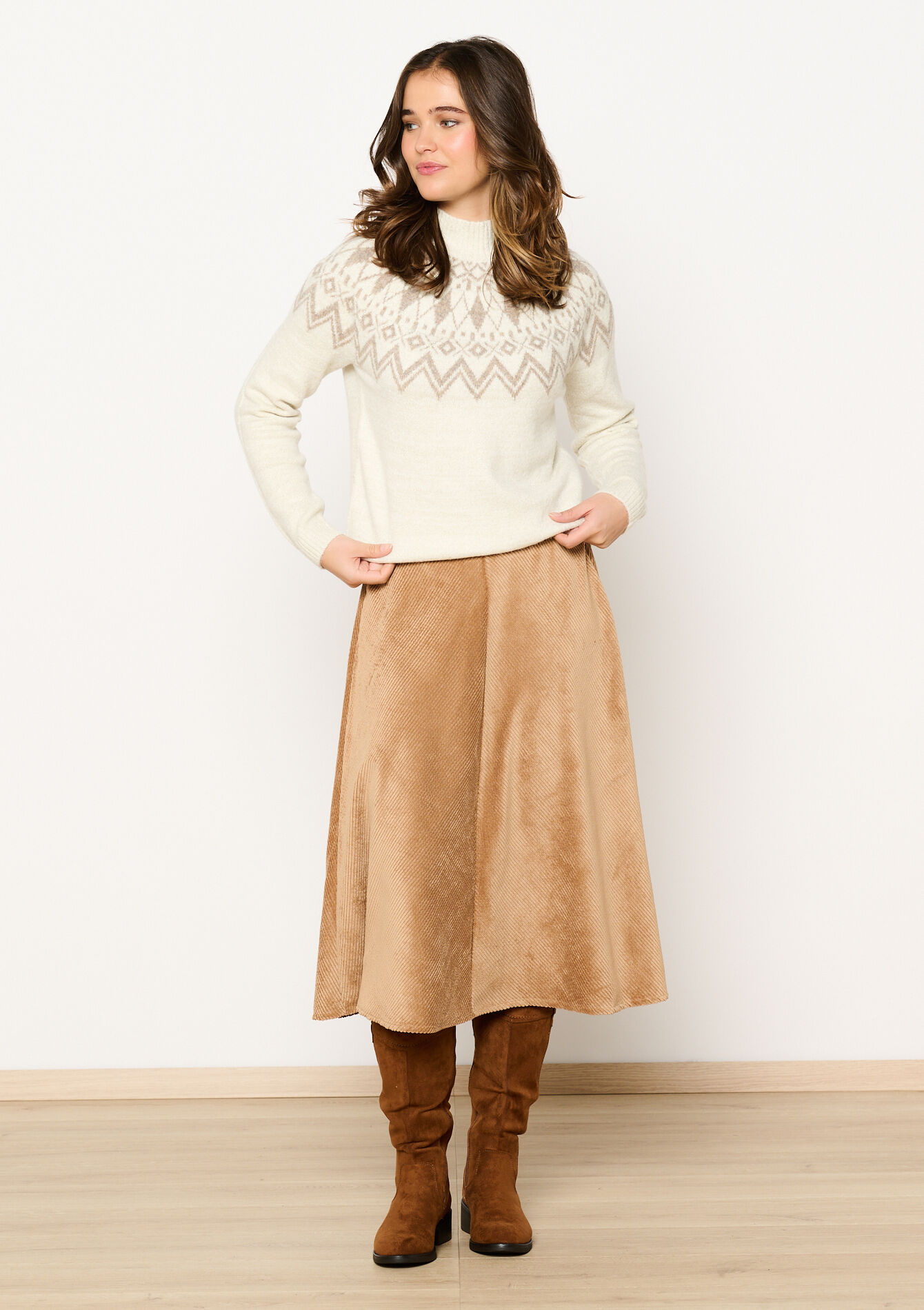 Jacquard sweater with lurex, Jacquard sweater with lurex - OFFWHITE - 04006586