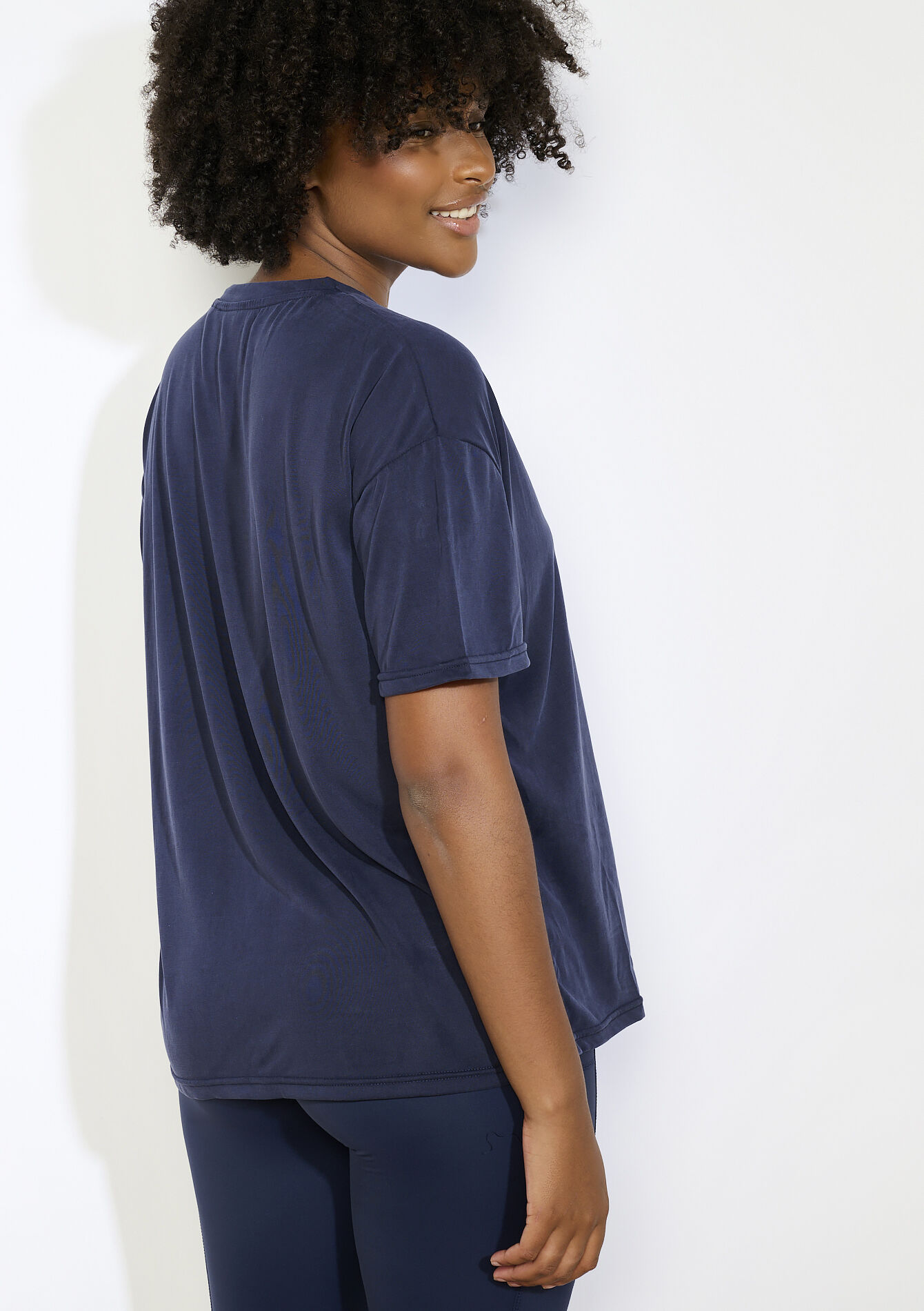 T-shirt ample de sport, T-shirt ample de sport - NAVY BASIC - 15100371_2723