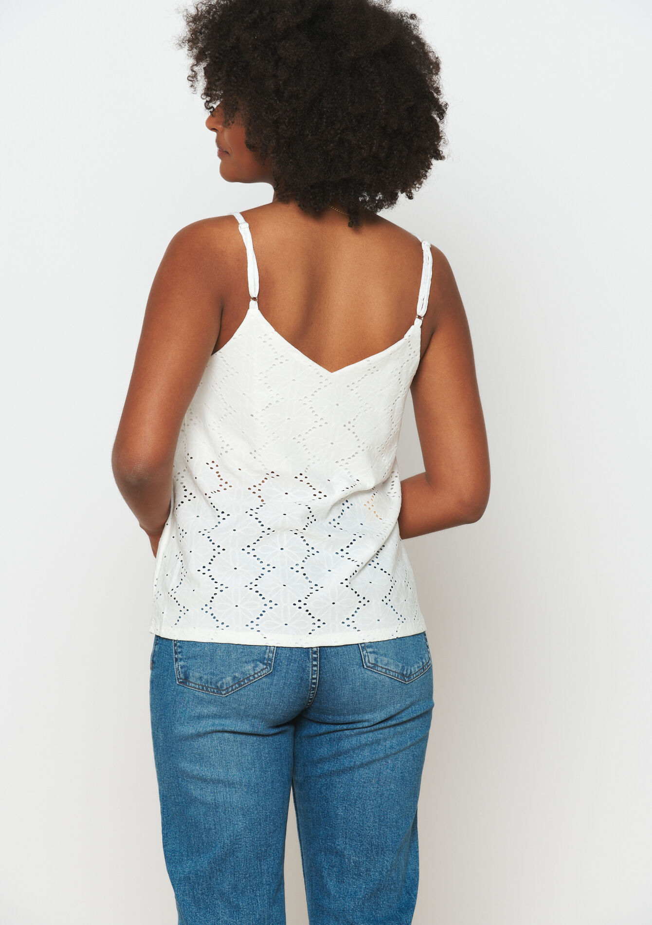 Geborduurde top, Geborduurde top - OPTICAL WHITE - 02200433_1019