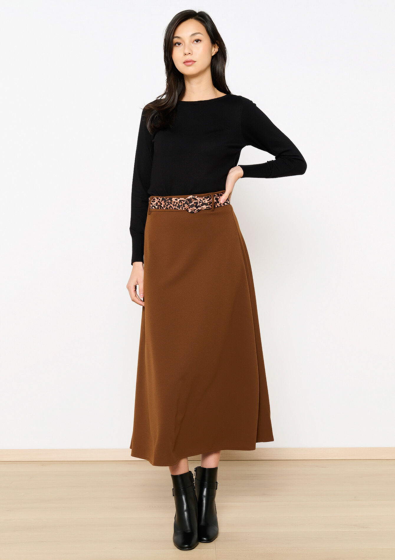 Basic trui met boothals, Basic trui met boothals - BLACK - 04006652_1119