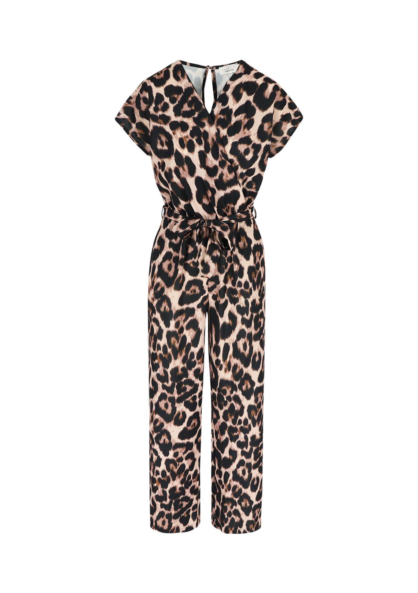 Jumpsuit with leopard print, Jumpsuit with leopard print - LIGHT CAMEL - 06004550_3814