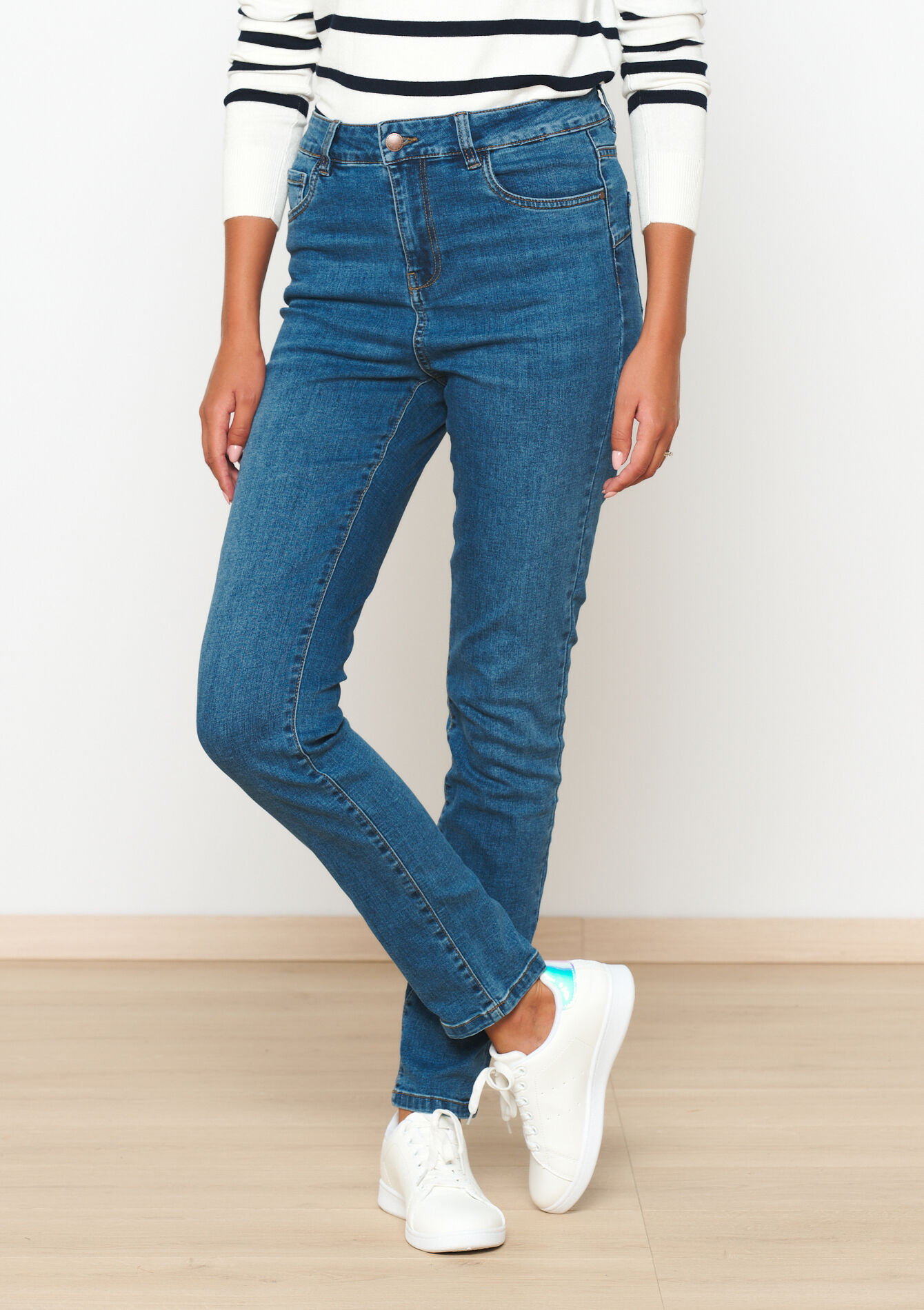 Jean coupe slim, Jean coupe slim - MEDIUM BLUE - 22000530_0500