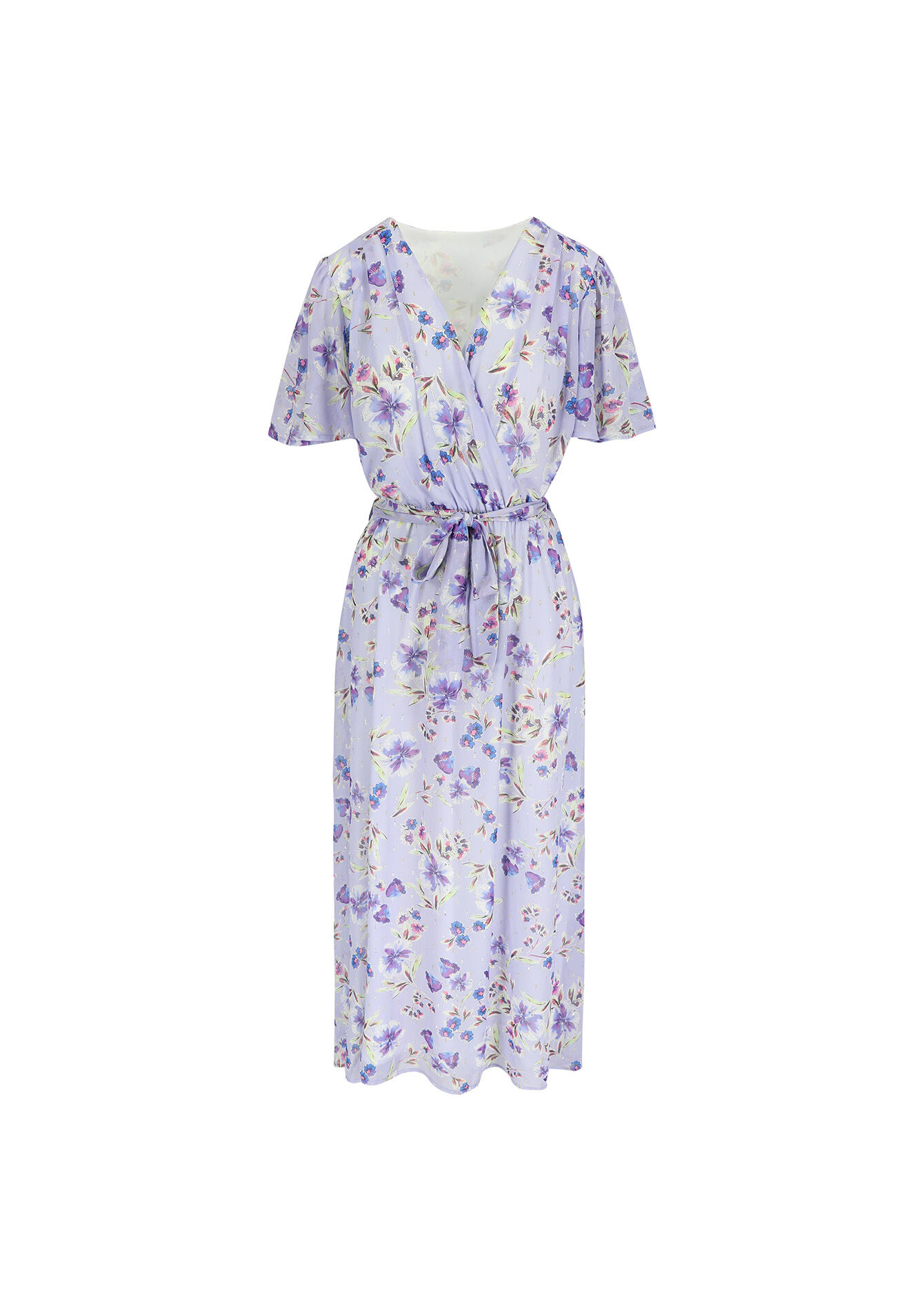 Robe longue à imprimé fleuri, Robe longue à imprimé fleuri - PASTEL LILAC - 08601915_1493