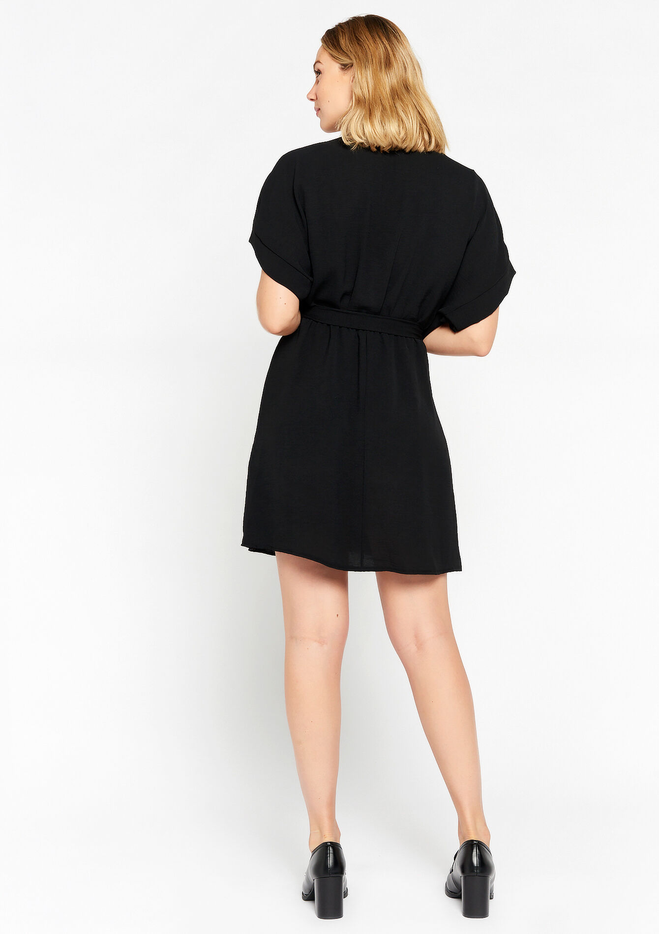 Robe à manches chauve-souris, Robe à manches chauve-souris - BLACK - 08103389_1119