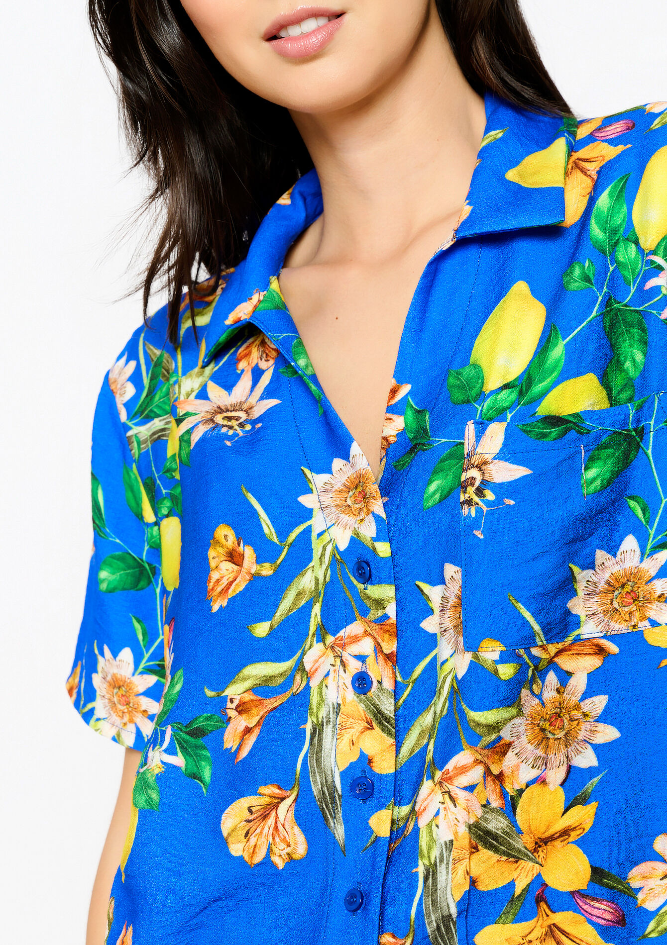 Chemise à manches courtes, Chemise à manches courtes - ELECTRIC BLUE - 05702610_1619