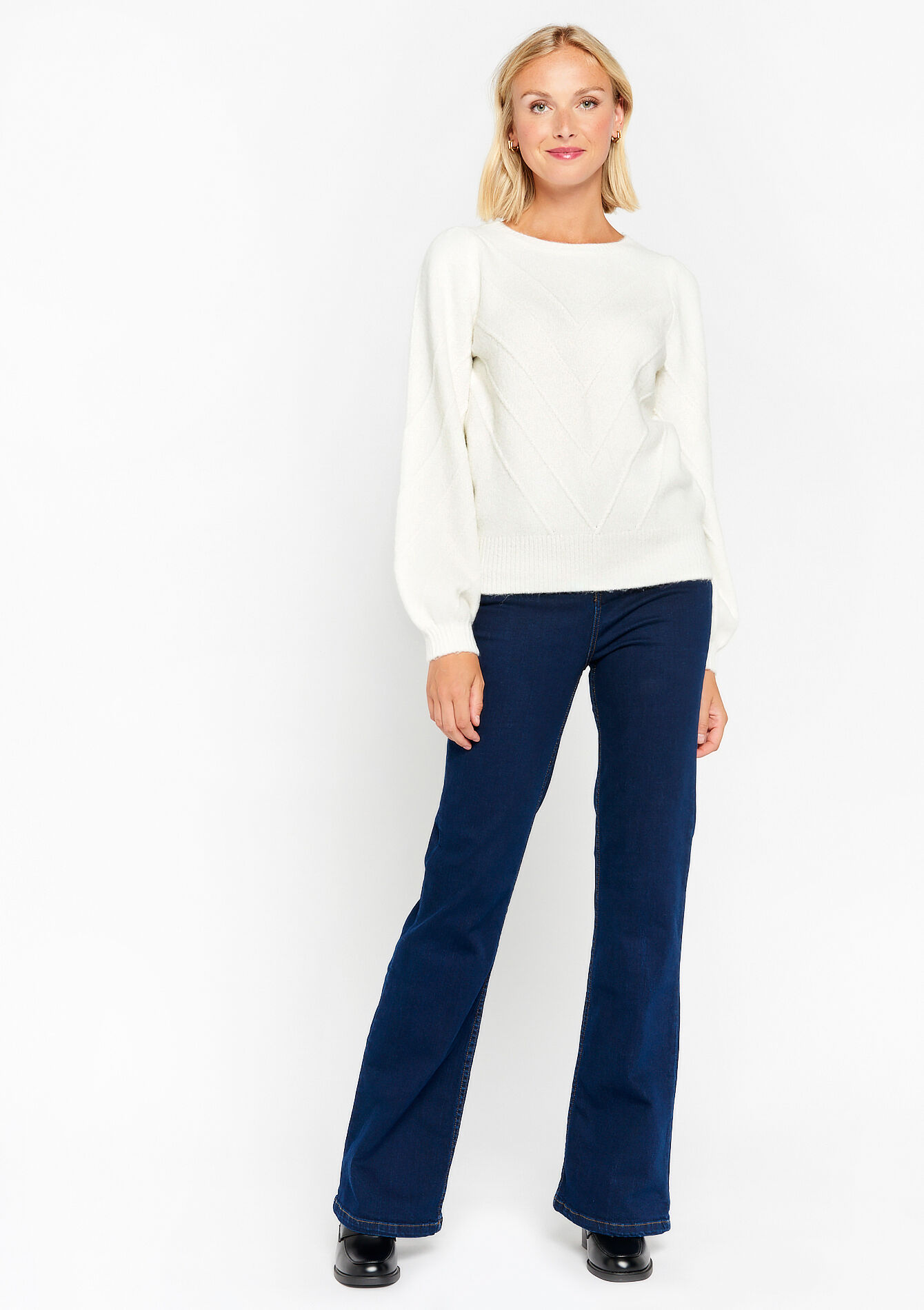 Pull avec motif en V - OFFWHITE - 1073638