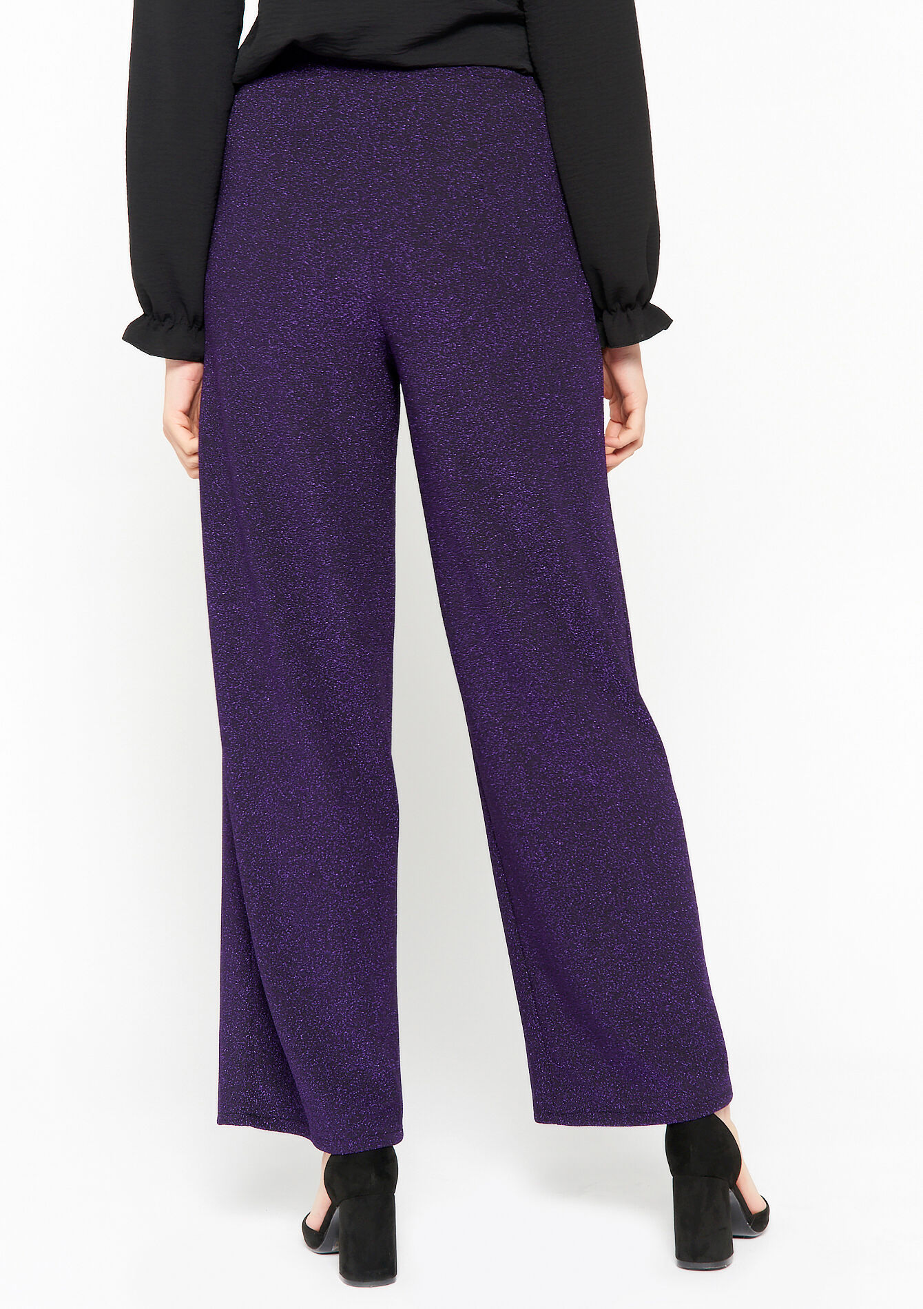 Lurex trousers, Lurex trousers - PURPLE - 06600725_5902