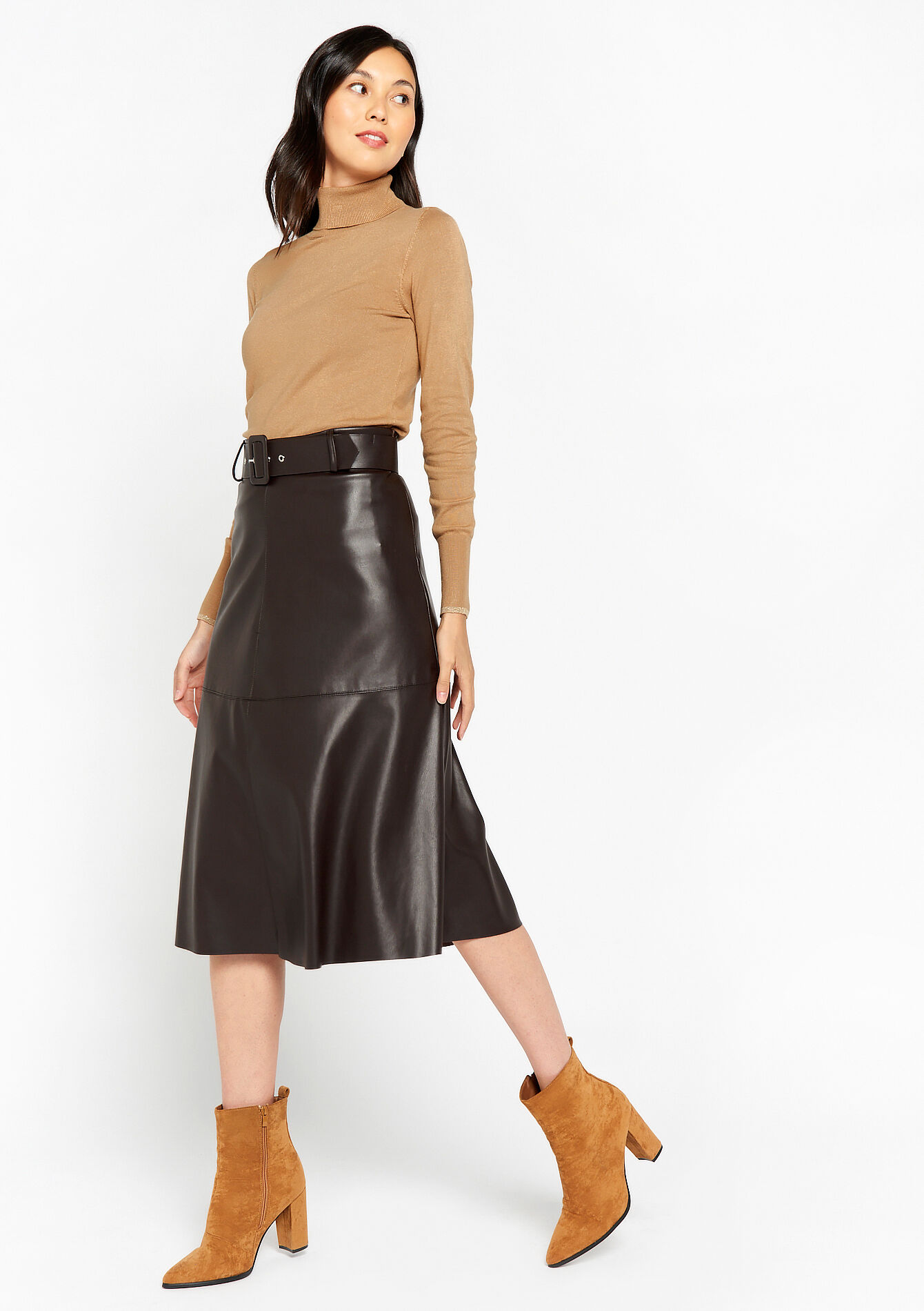 Plain turtleneck, Plain turtleneck - CAMEL GINGER - 04101037_3831