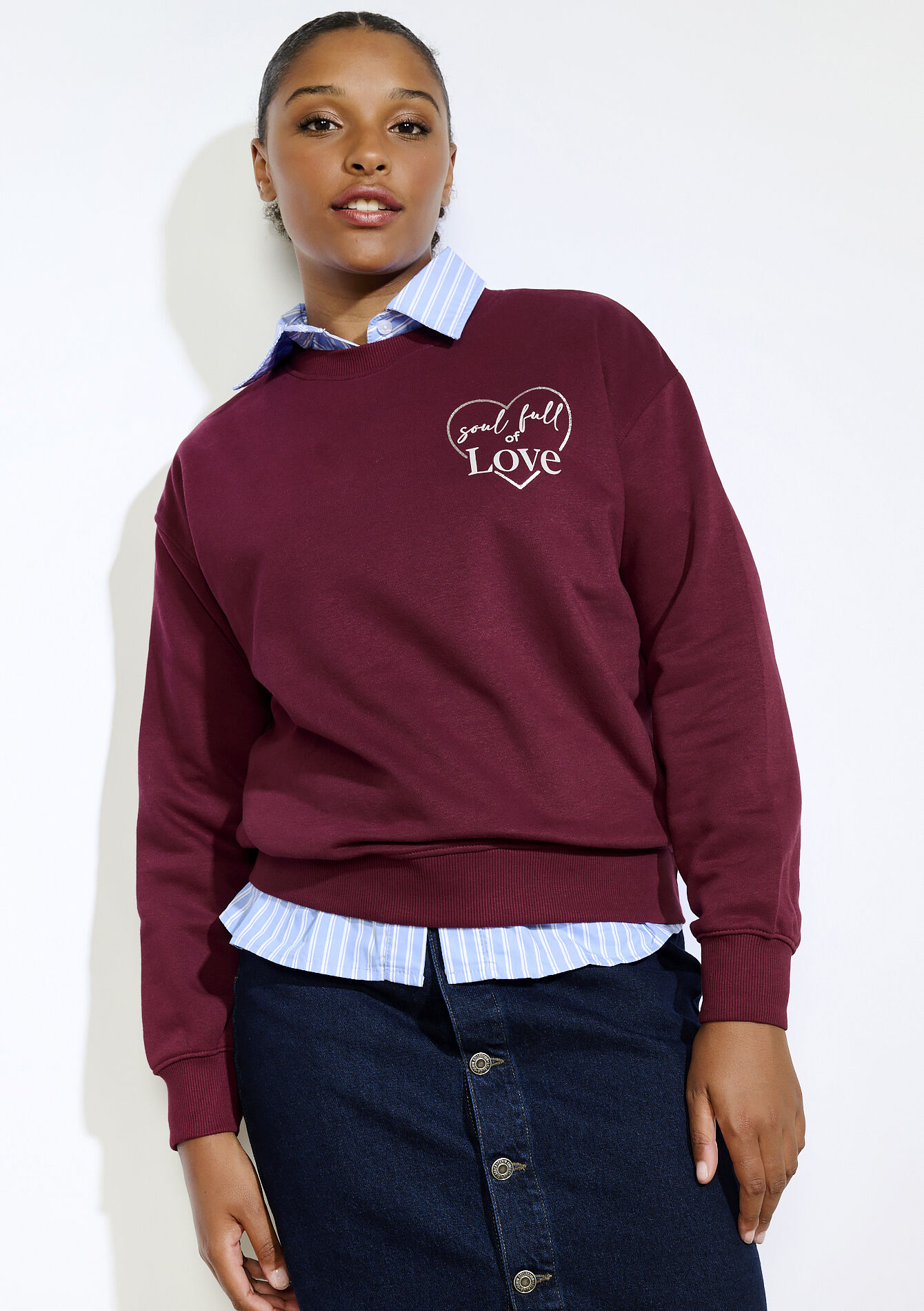 Sweater met tekst, Sweater met tekst - VANILLA WHITE - 03001765