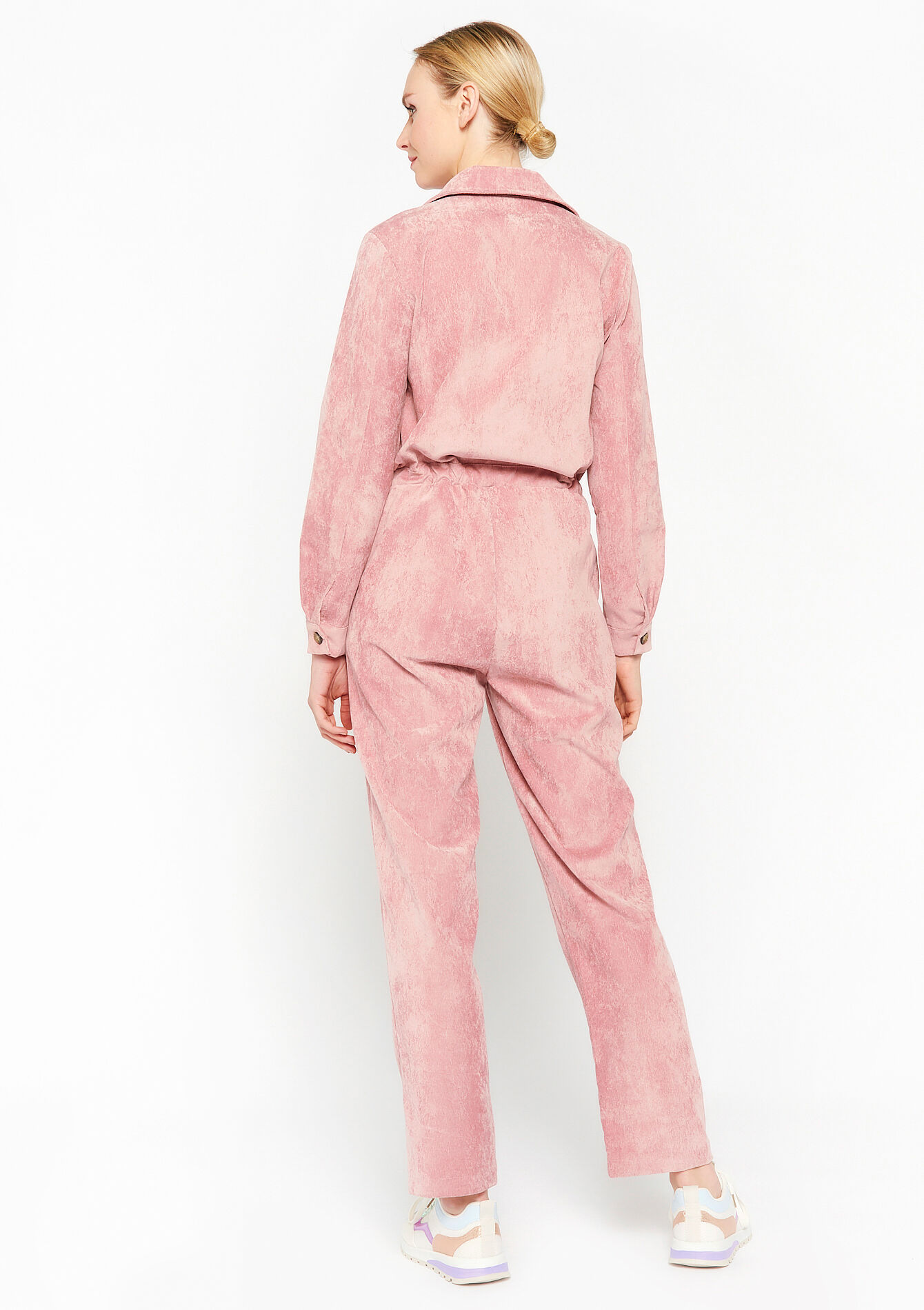 Corduroy boiler suit, Corduroy boiler suit - COSMETIC PINK - 06004357_5733